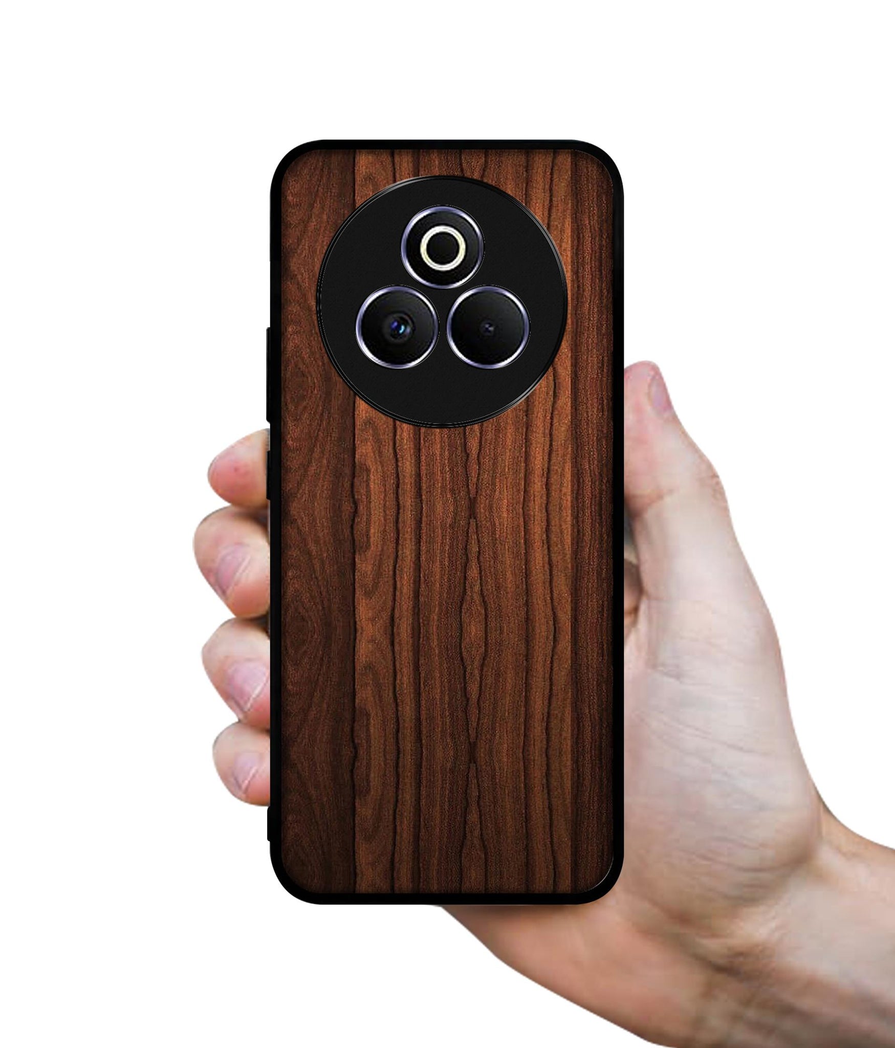 Brown Wooden Texture Designer 2D Printed Back Case Cover for Realme P3 Pro 5G