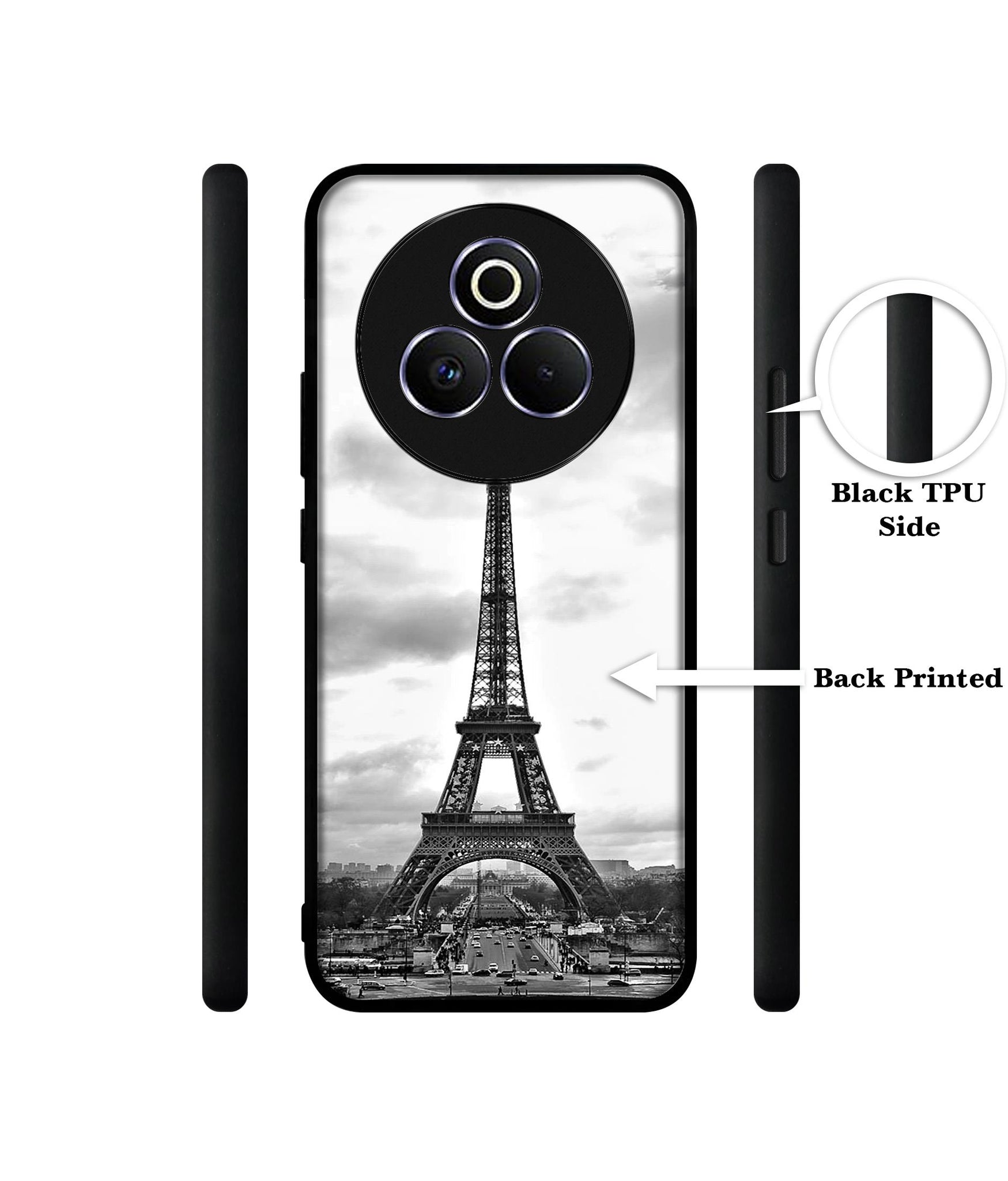 Eiffel Tower Designer 2D Printed Back Case Cover for Realme P3 Pro 5G