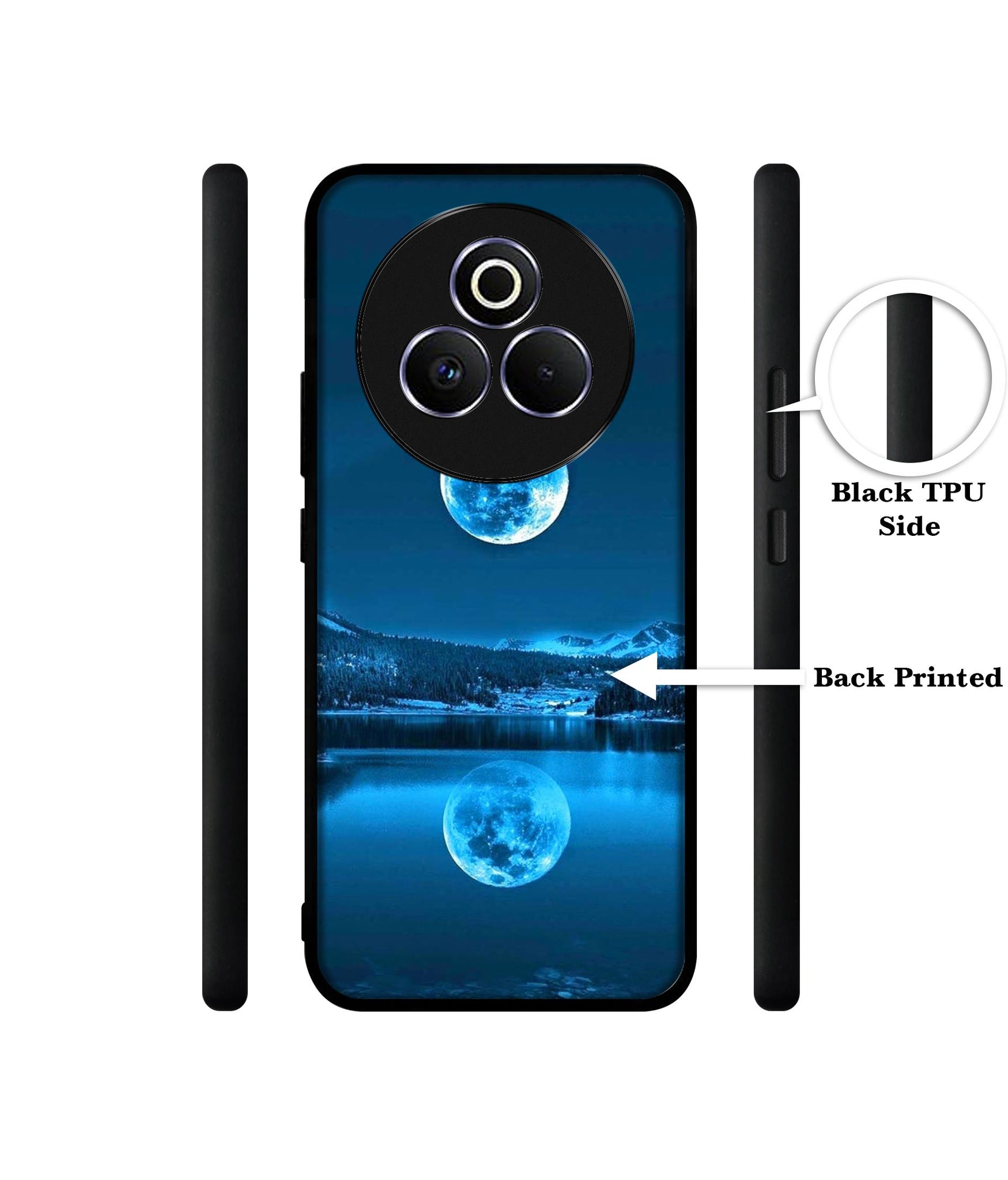 Awesome Moon Designer 2D Printed Back Case Cover for Realme P3 Pro 5G