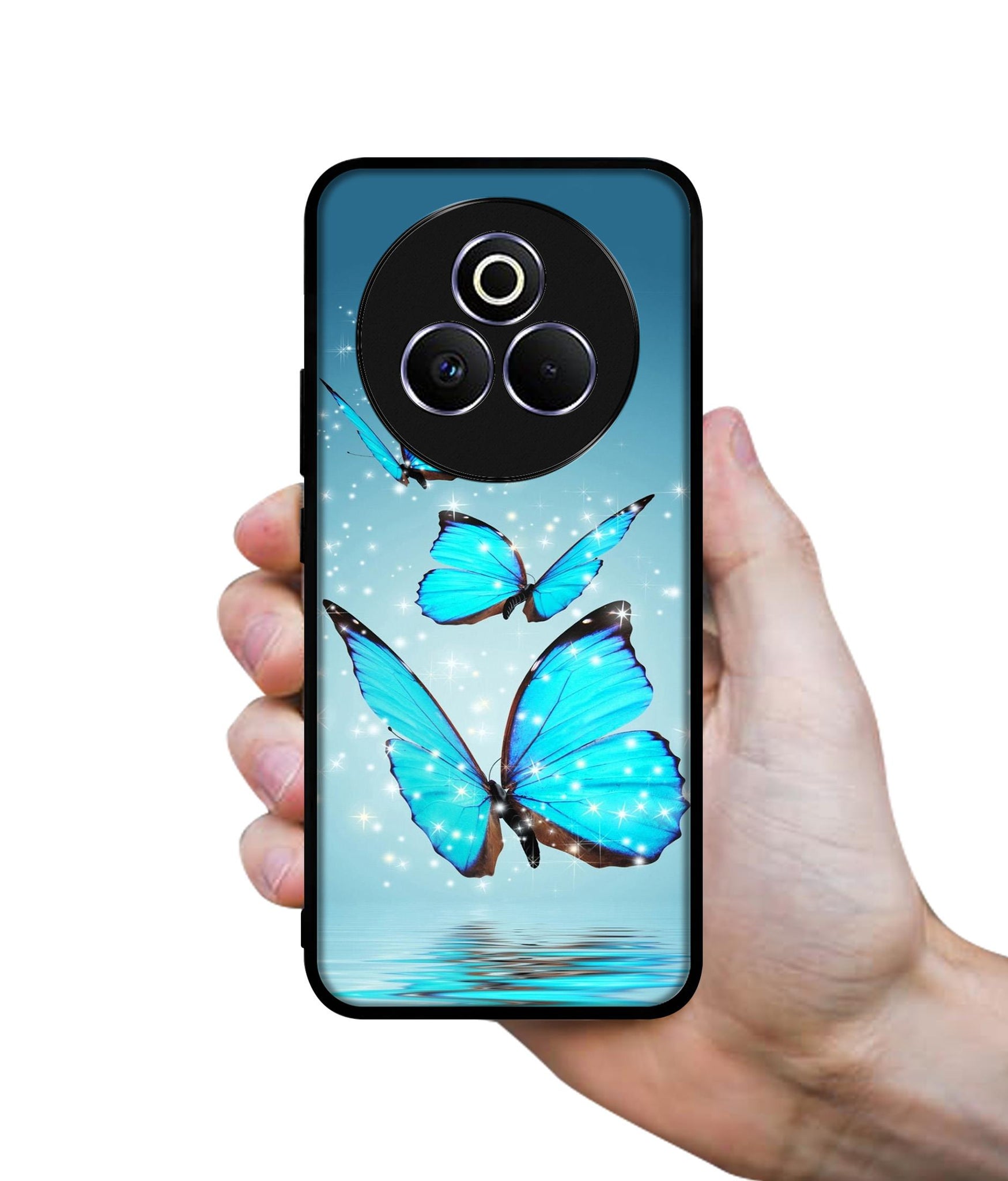 Flying Butterflies Designer 2D Printed Back Case Cover for Realme P3 Pro 5G