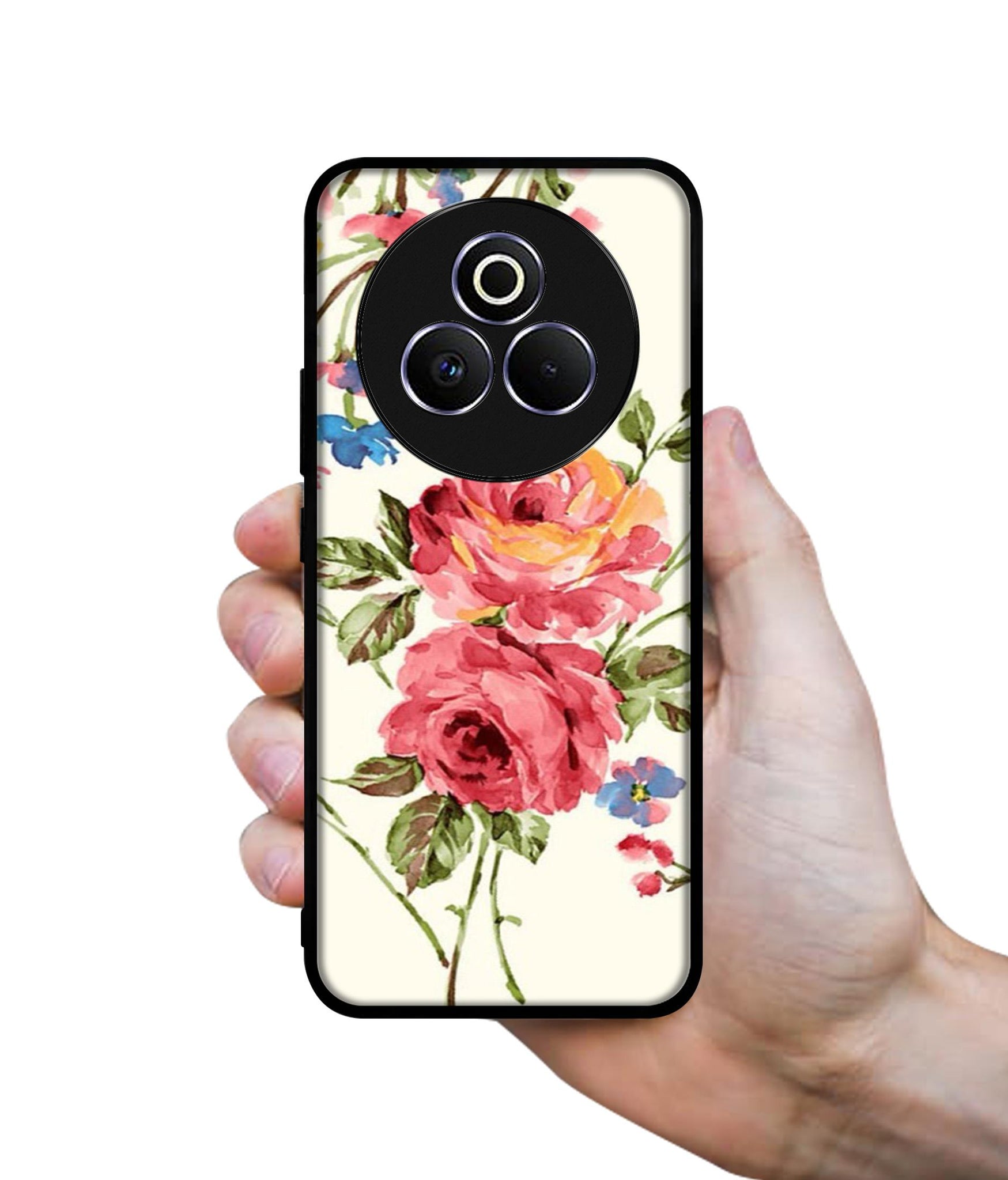 Vintage Painting Flower Designer 2D Printed Back Case Cover for Realme P3 Pro 5G