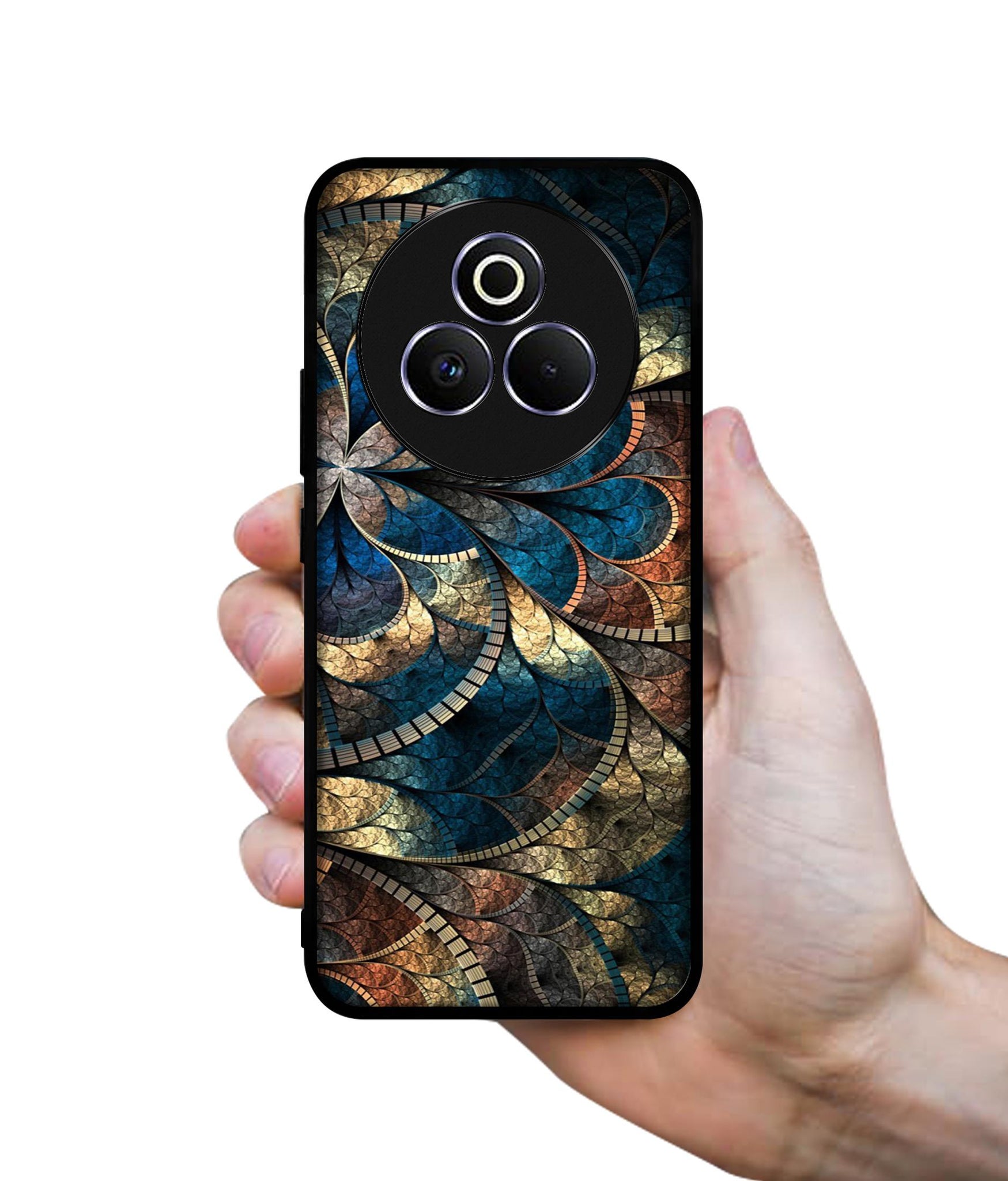 Fractional Pattern Designer 2D Printed Back Case Cover for Realme P3 Pro 5G