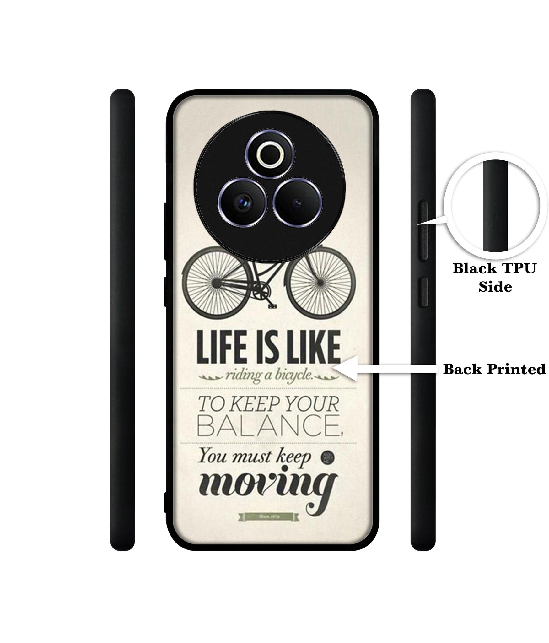 Life is Like Moving Designer 2D Printed Back Case Cover for Realme P3 Pro 5G