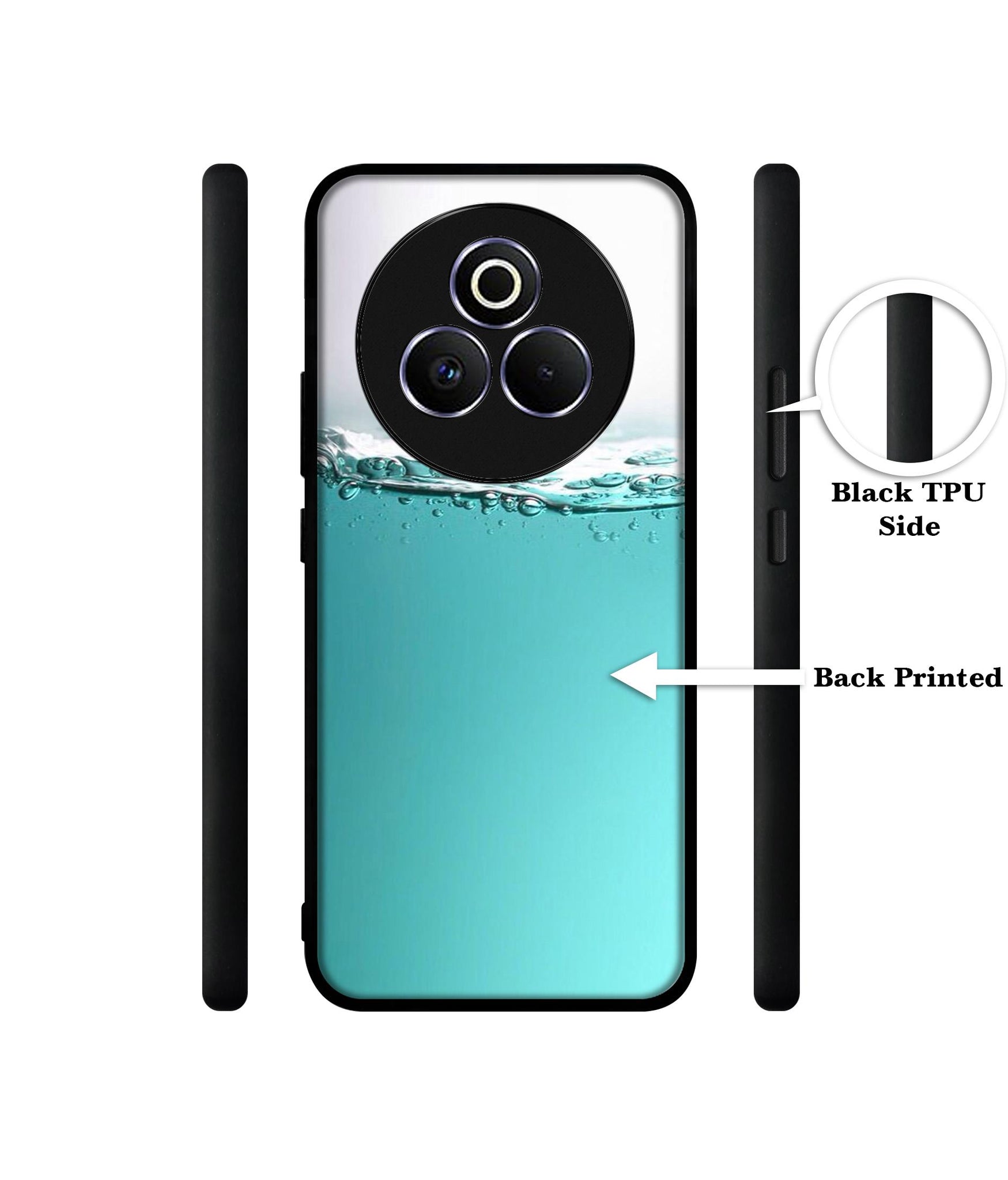Half Fill Designer 2D Printed Back Case Cover for Realme P3 Pro 5G