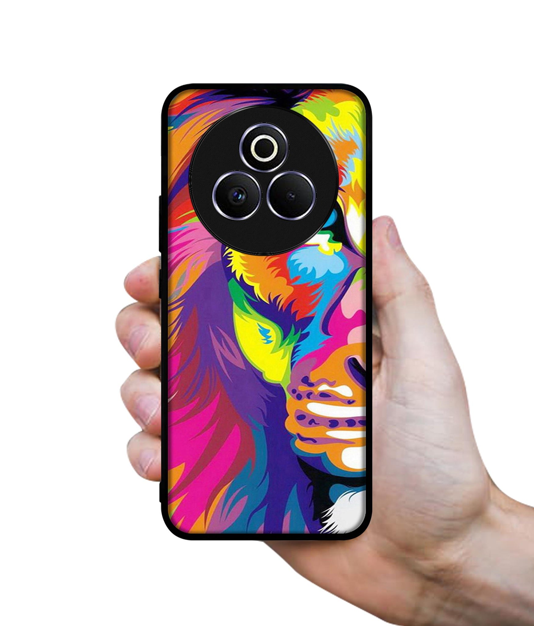 Lion Designer 2D Printed Back Case Cover for Realme P3 Pro 5G