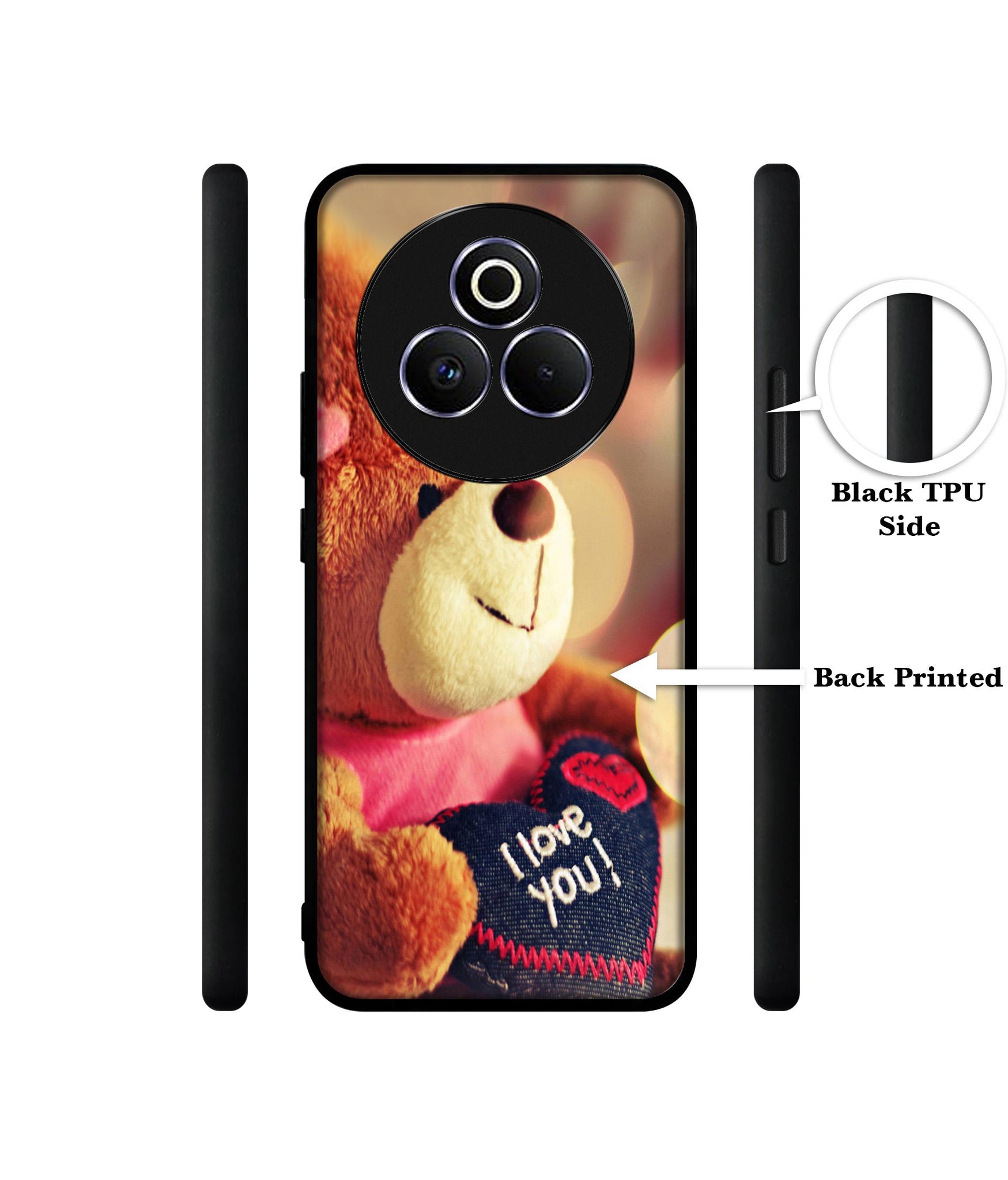 Teddy Bear Designer 2D Printed Back Case Cover for Realme P3 Pro 5G