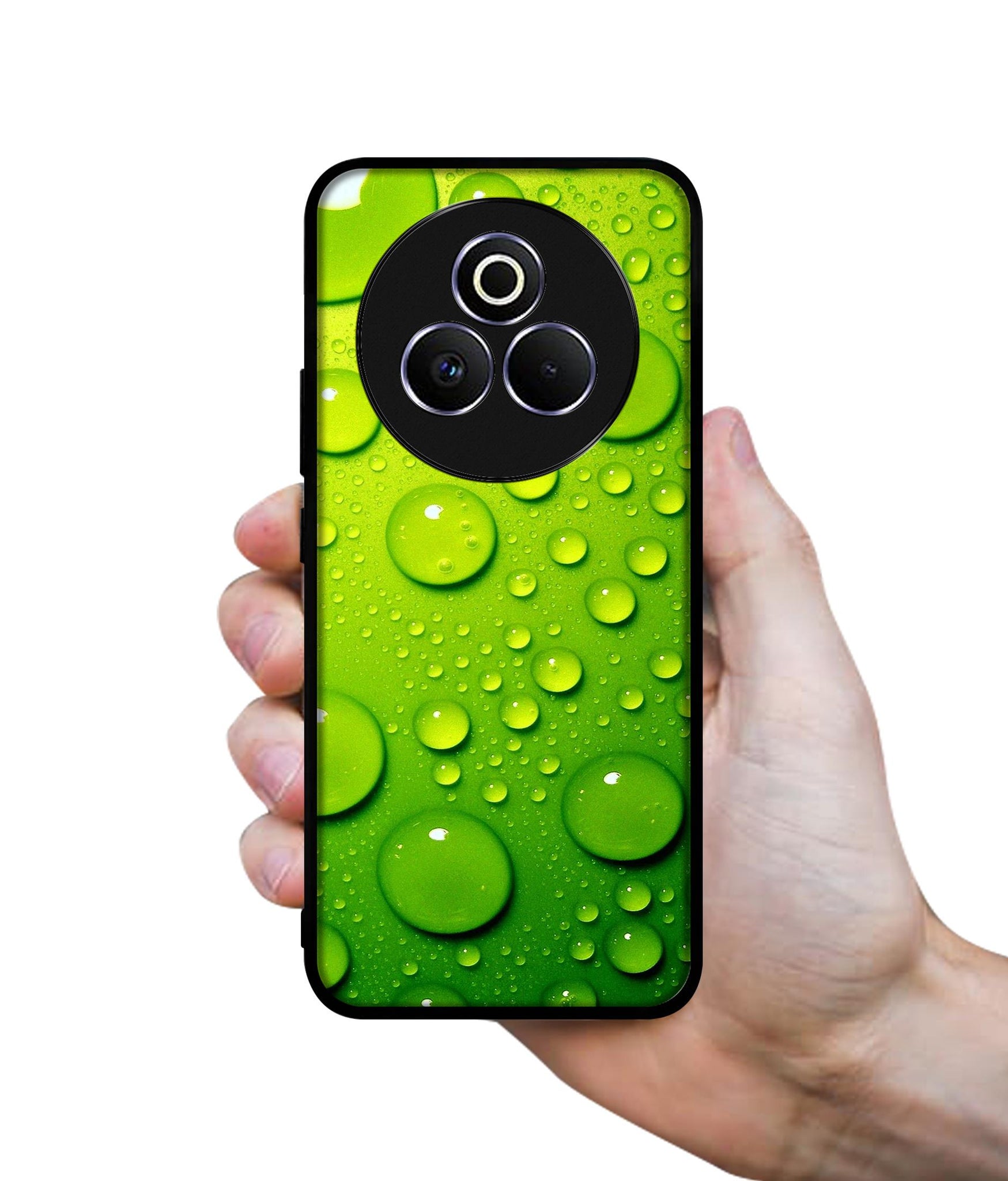 Green Bubbles Designer 2D Printed Back Case Cover for Realme P3 Pro 5G