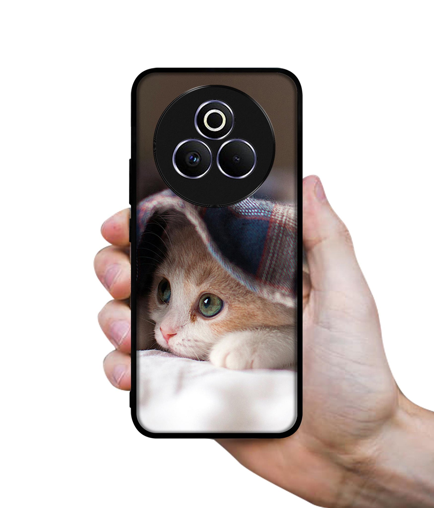 Sleepy Kitten Designer 2D Printed Back Case Cover for Realme P3 Pro 5G