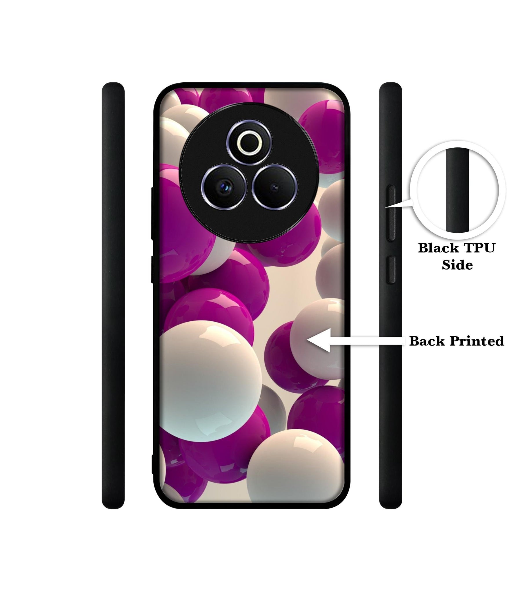 3D Balloons Designer 2D Printed Back Case Cover for Realme P3 Pro 5G