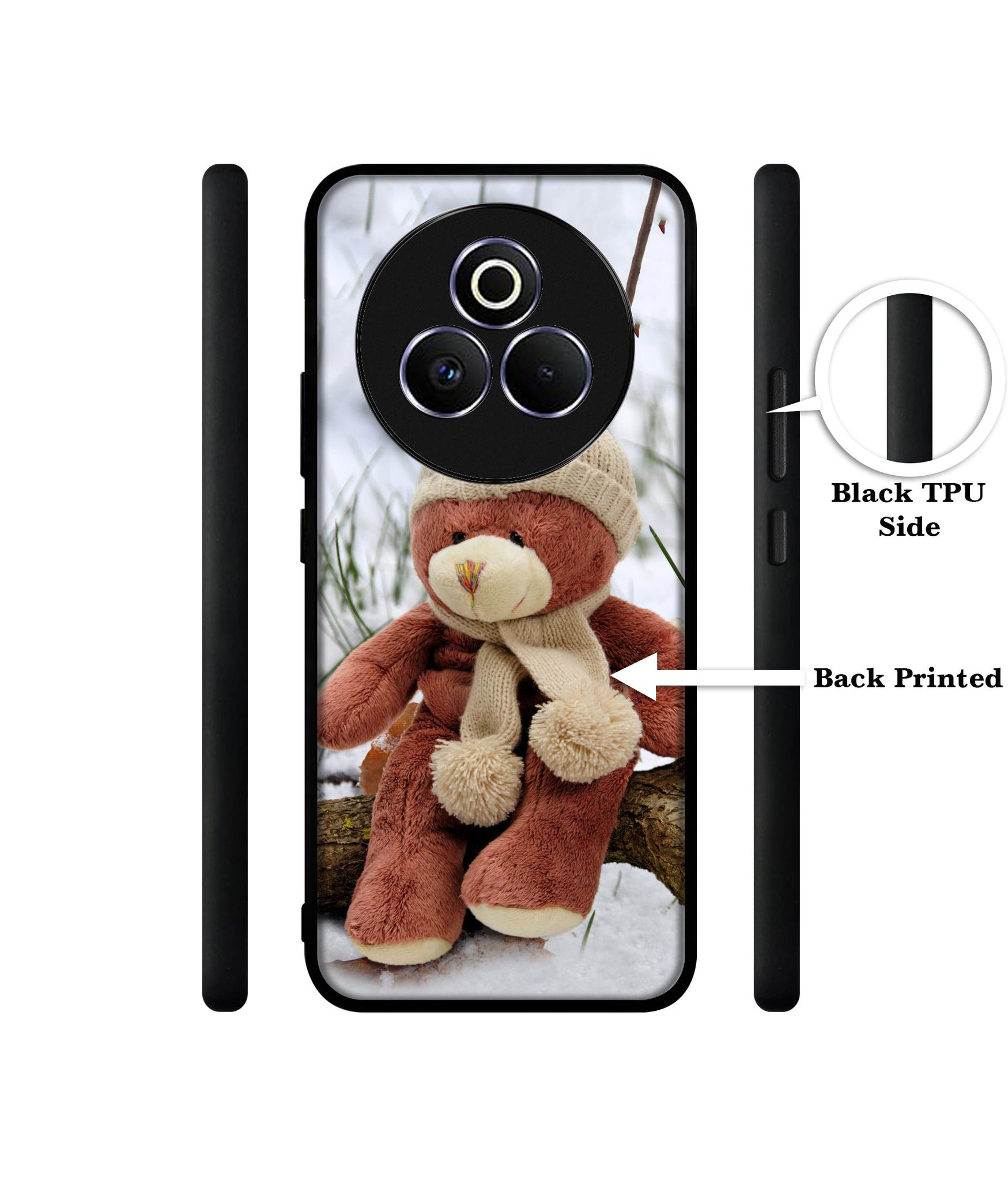Woolen Bear Designer 2D Printed Back Case Cover for Realme P3 Pro 5G