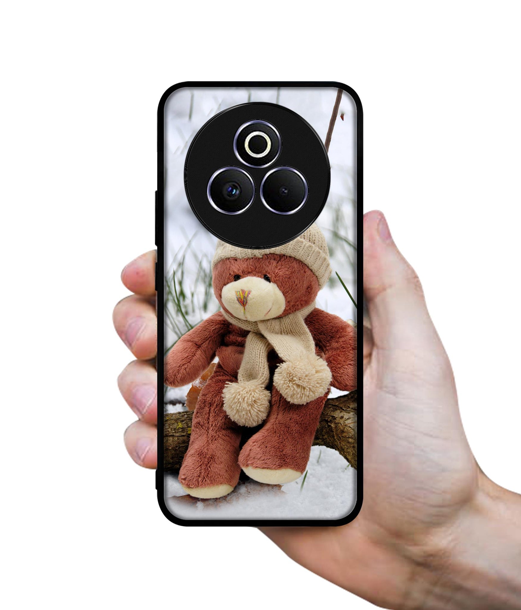 Woolen Bear Designer 2D Printed Back Case Cover for Realme P3 Pro 5G