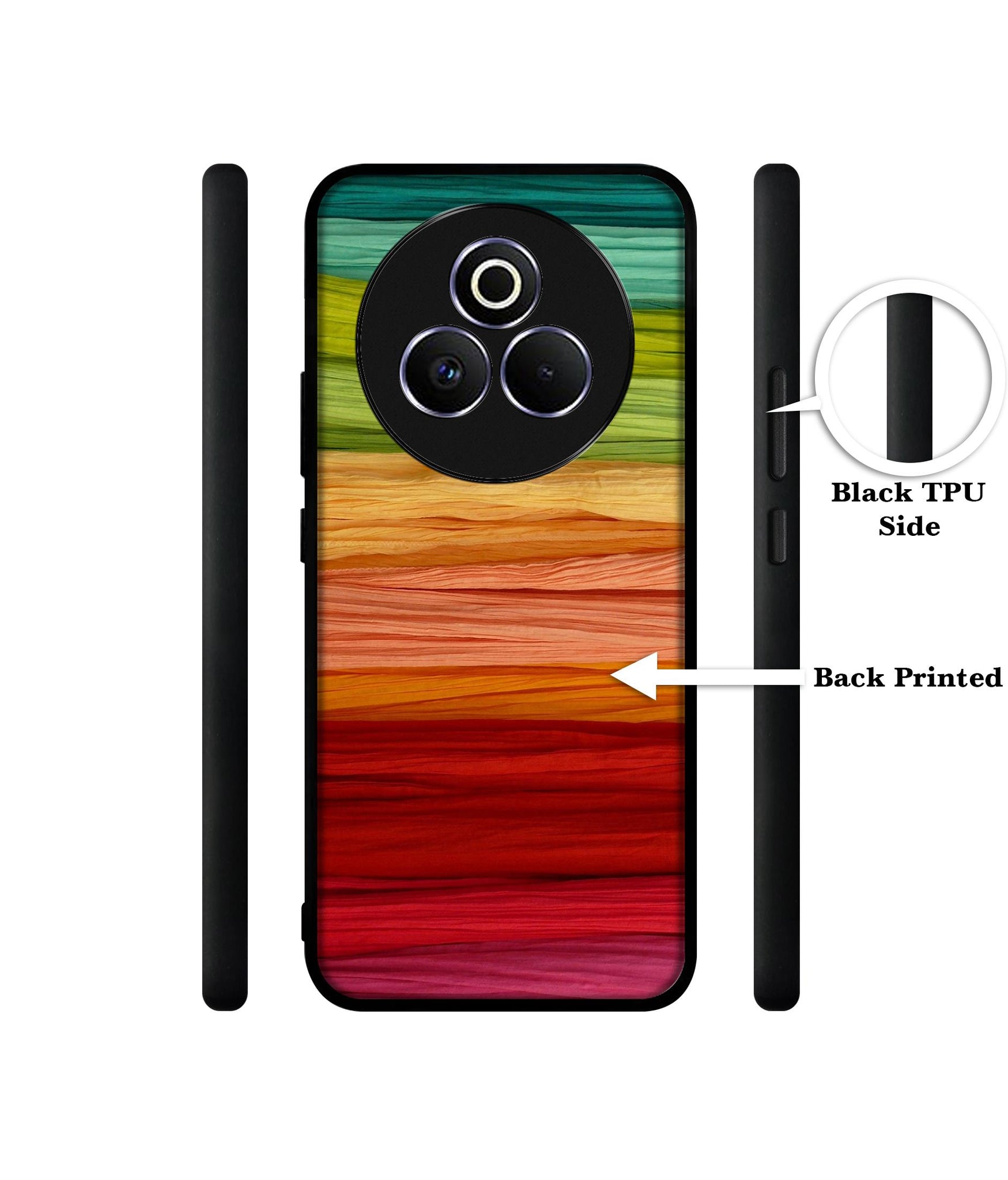 Colorful Thread Designer 2D Printed Back Case Cover for Realme P3 Pro 5G