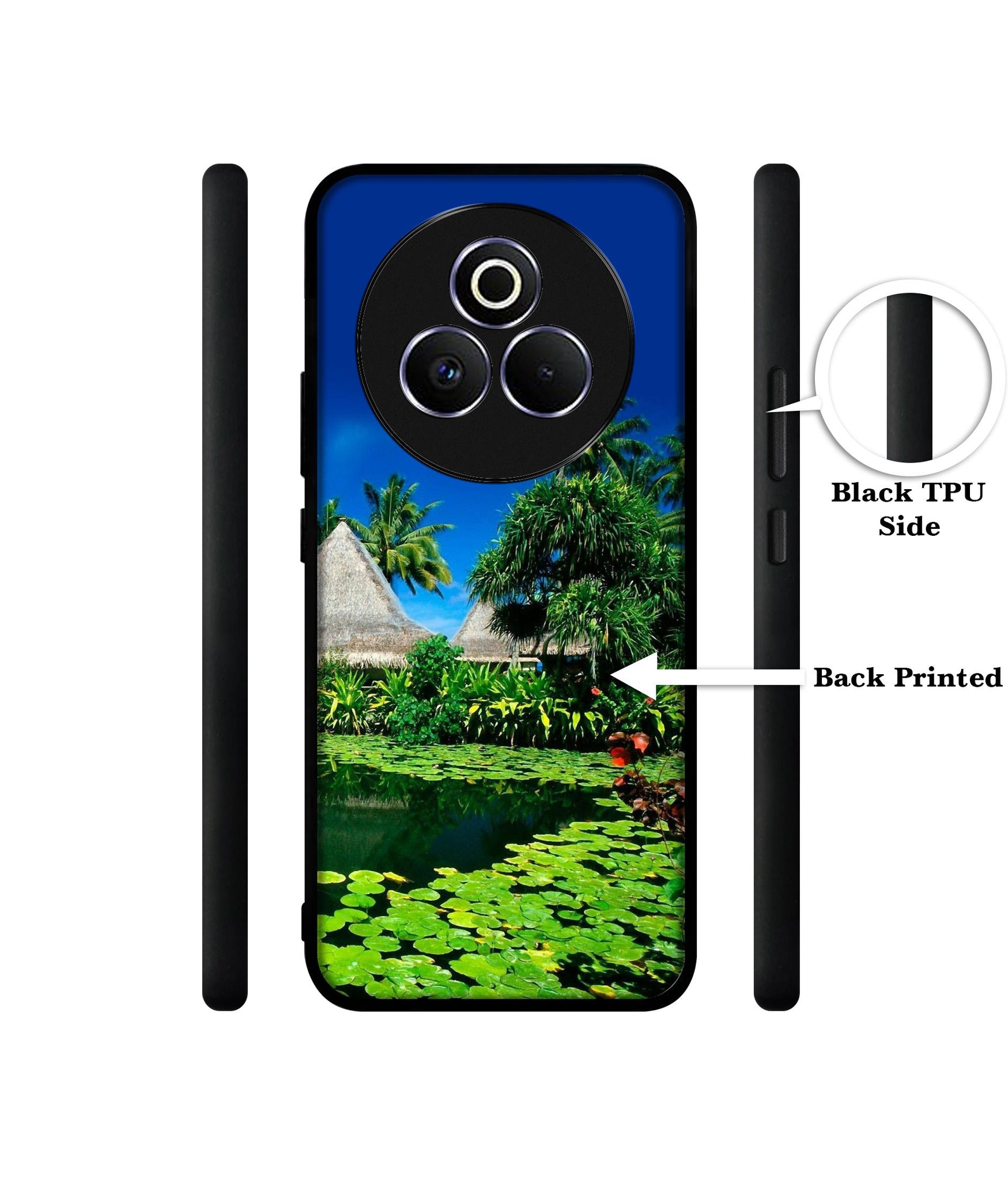 Tropics Water Designer 2D Printed Back Case Cover for Realme P3 Pro 5G