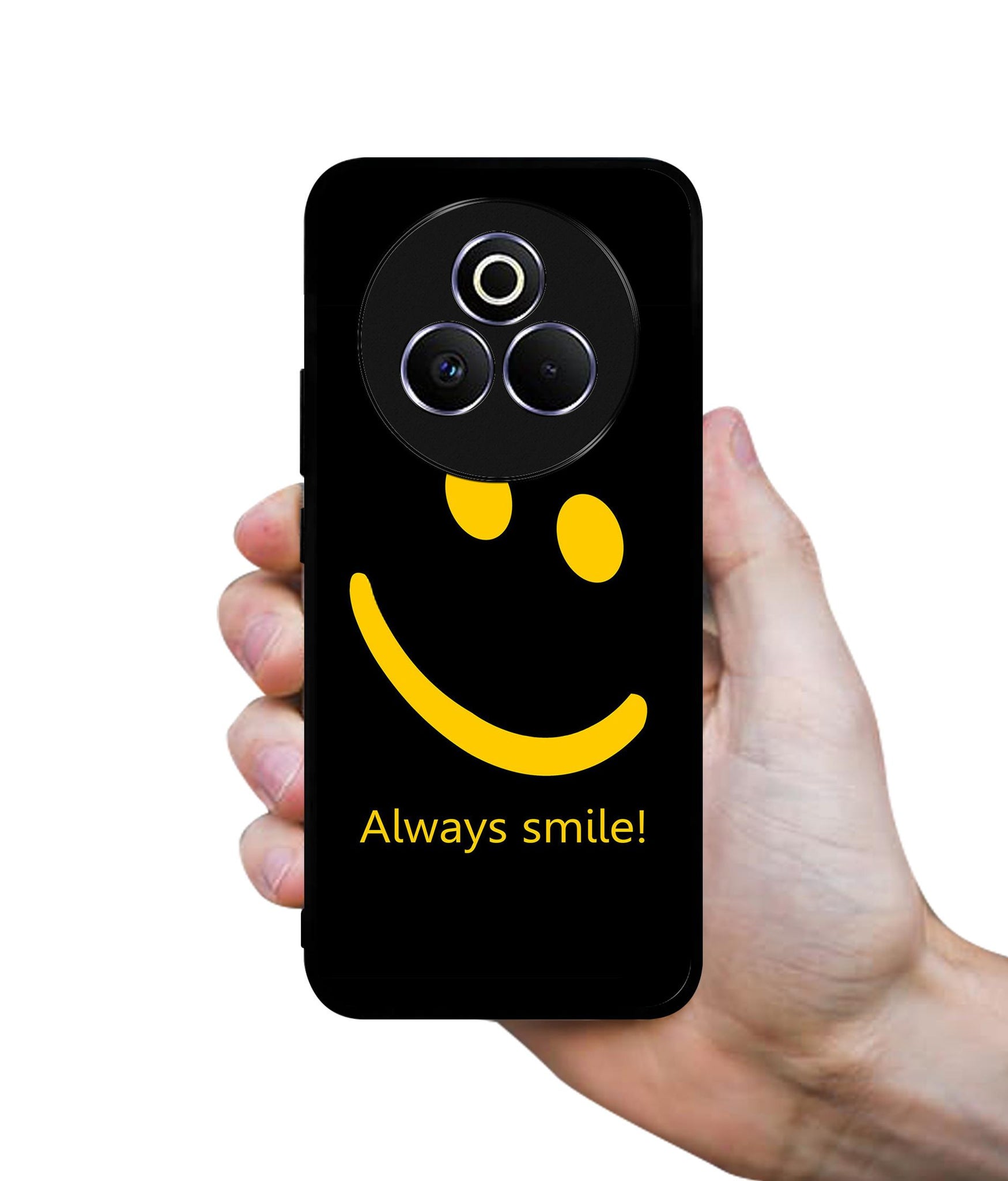 Always Smile Quote Designer 2D Printed Back Case Cover for Realme P3 Pro 5G