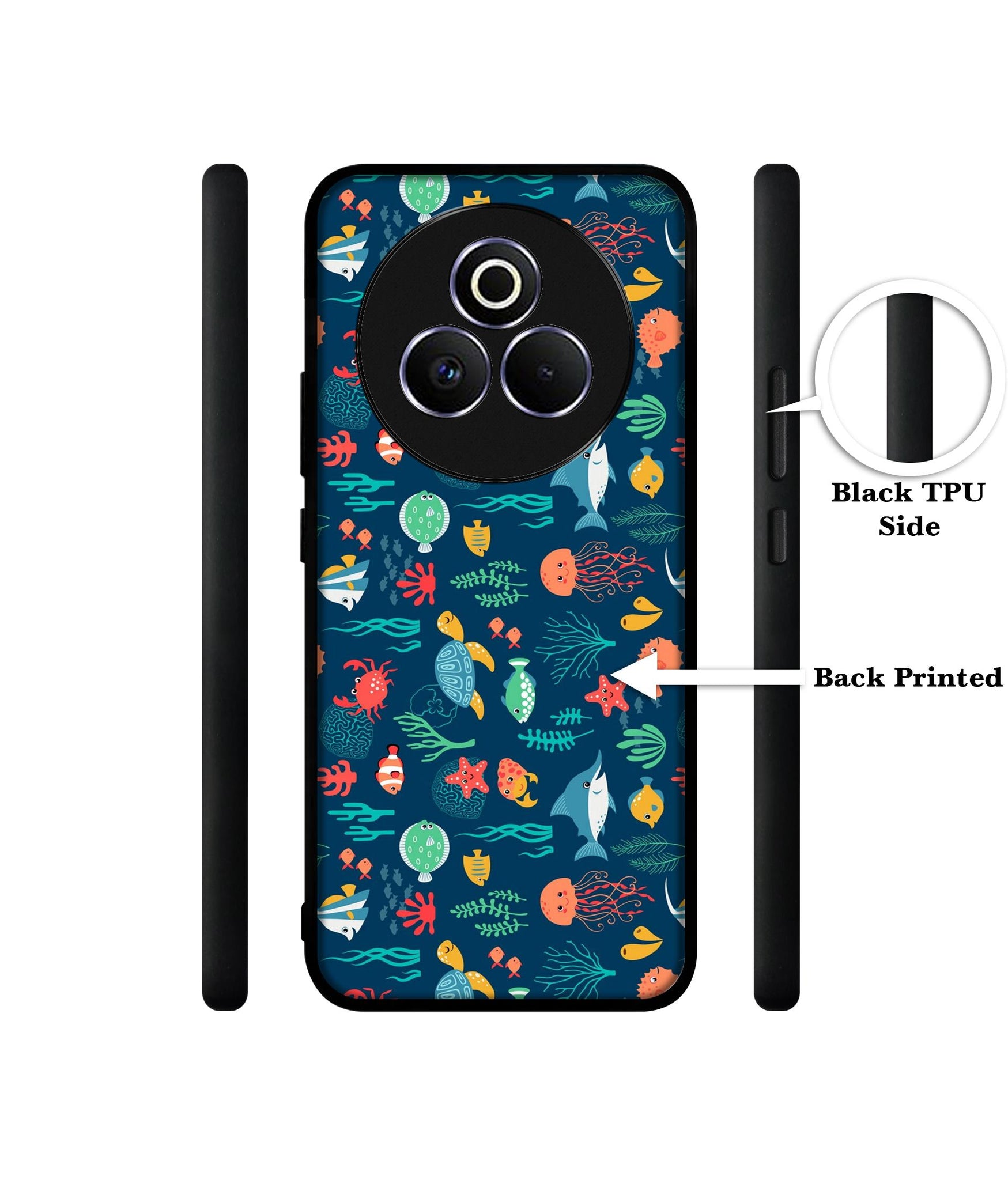 Aquarium Texture Designer 2D Printed Back Case Cover for Realme P3 Pro 5G