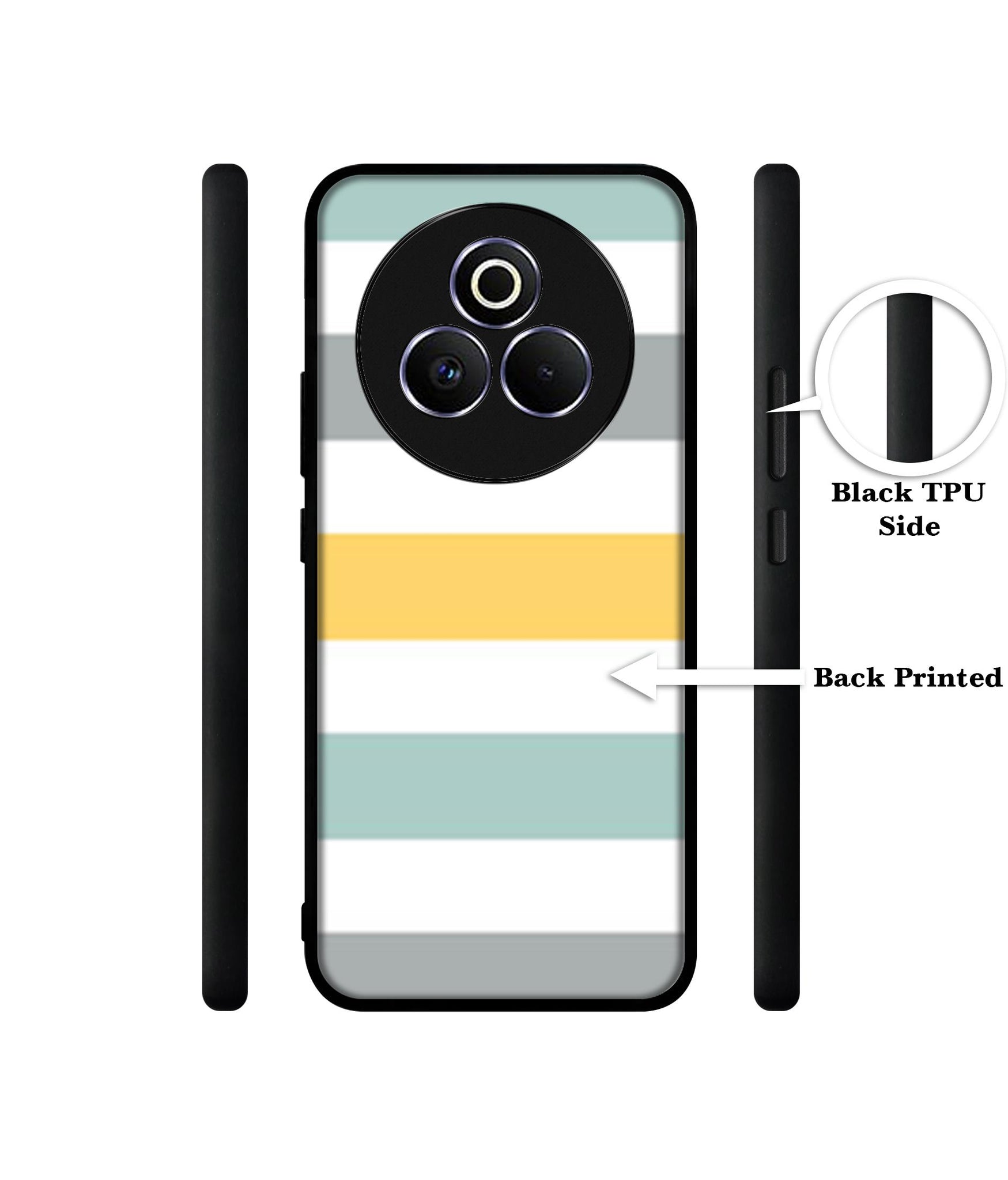 Line Texture Designer 2D Printed Back Case Cover for Realme P3 Pro 5G