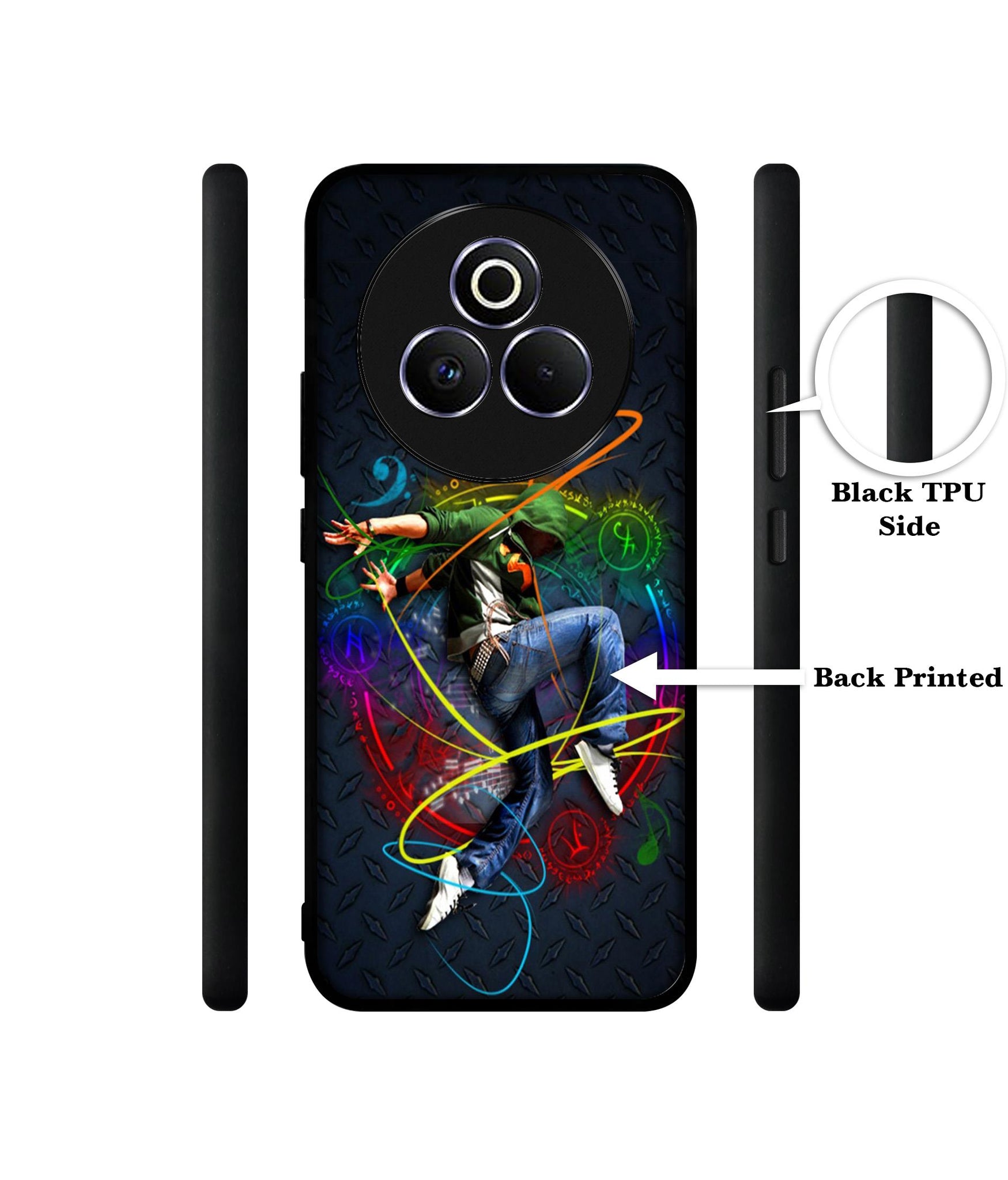 Boy With Music Designer 2D Printed Back Case Cover for Realme P3 Pro 5G