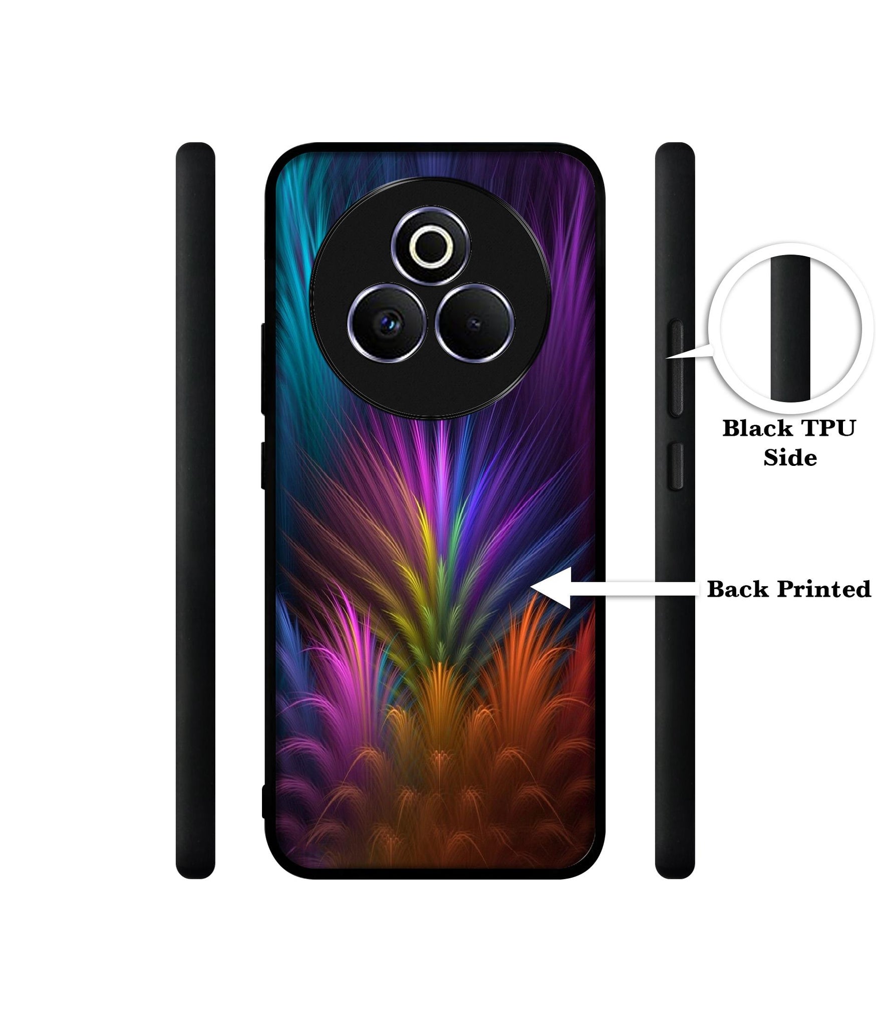 Multicoloured Designer 2D Printed Back Case Cover for Realme P3 Pro 5G