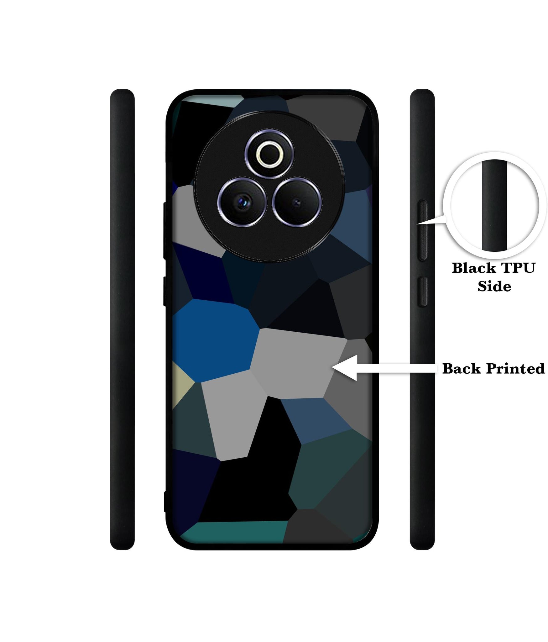 Mathematical Shape Designer 2D Printed Back Case Cover for Realme P3 Pro 5G