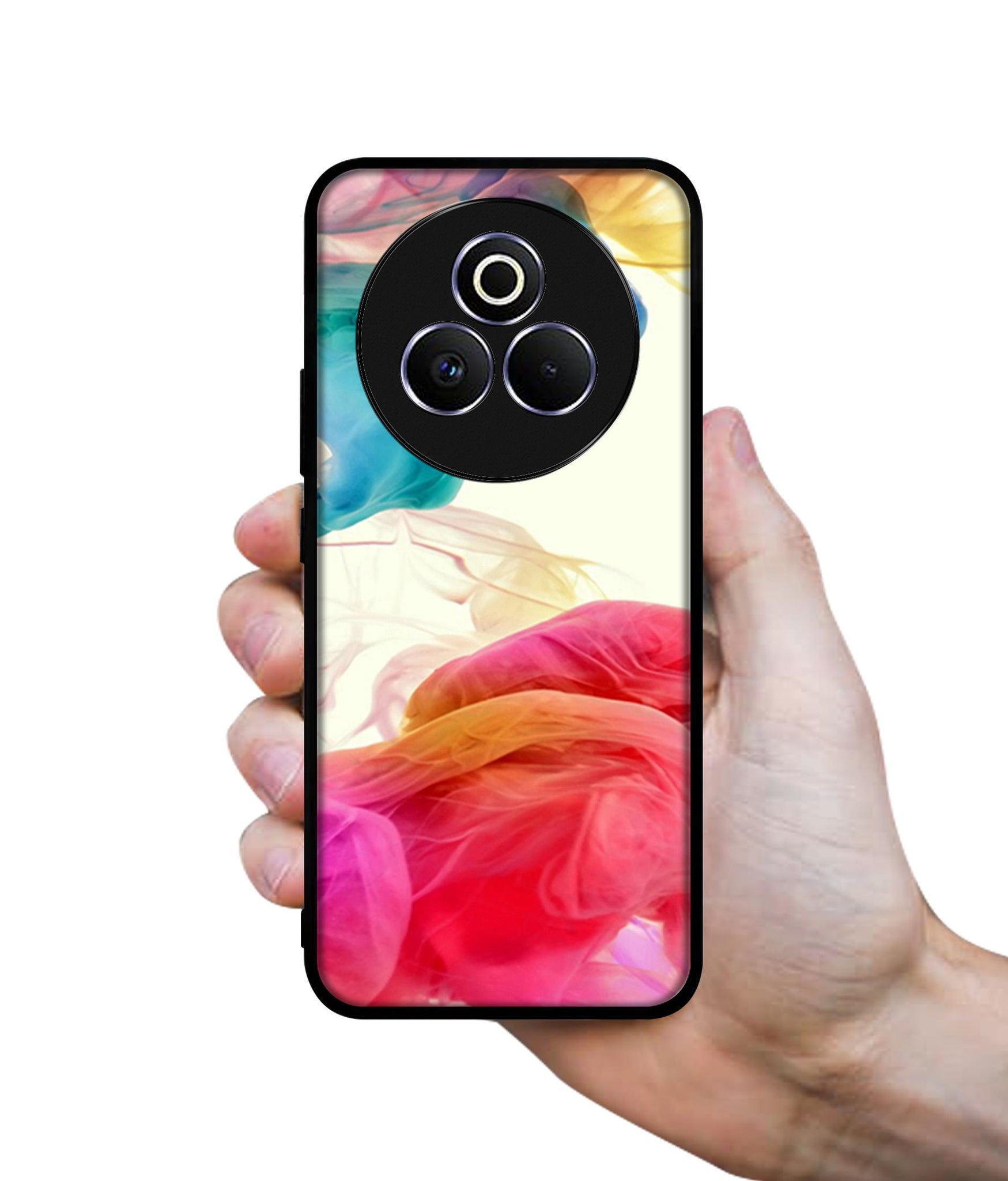 Colored Smoke Designer 2D Printed Back Case Cover for Realme P3 Pro 5G