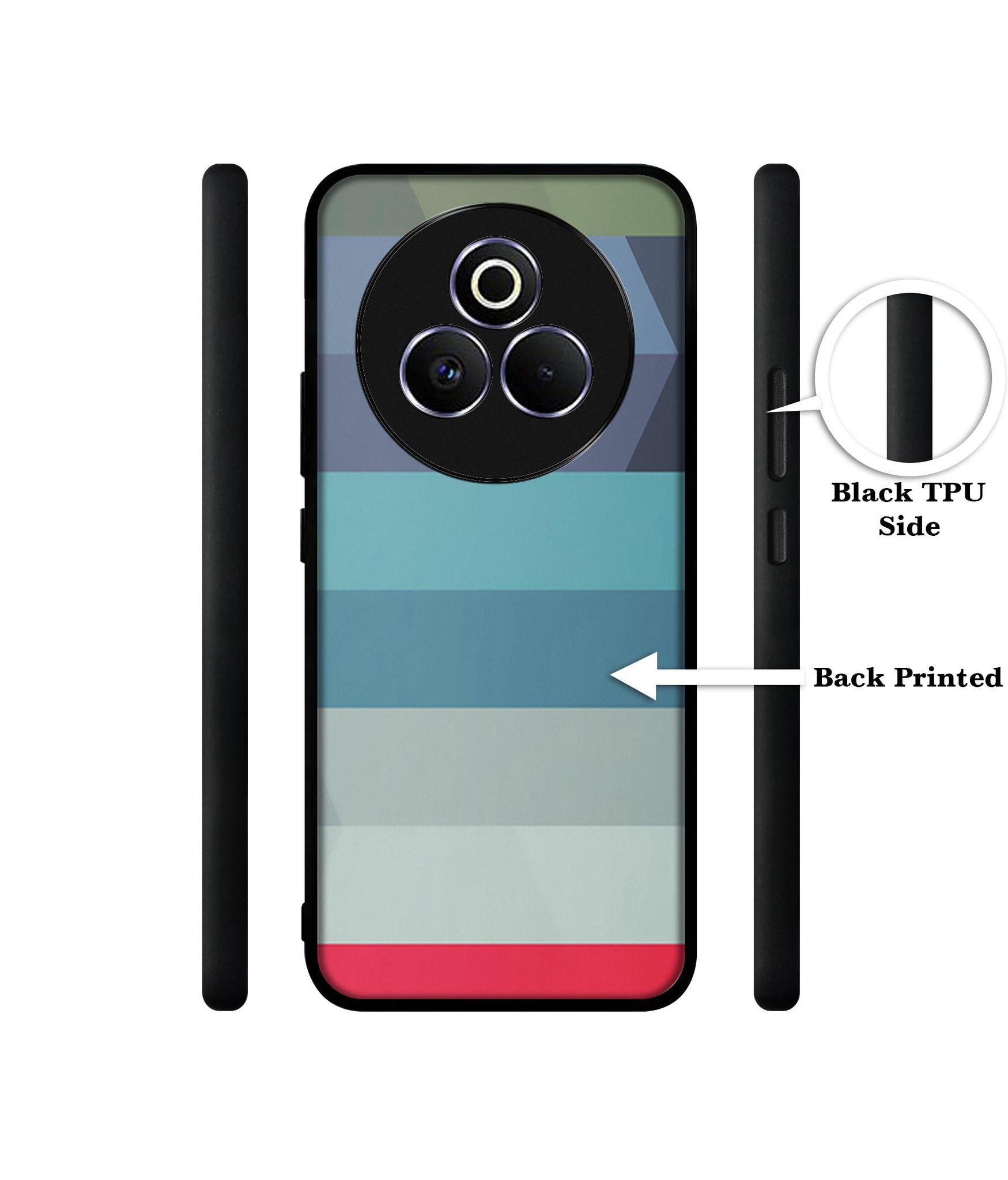Colorful Lines Designer 2D Printed Back Case Cover for Realme P3 Pro 5G