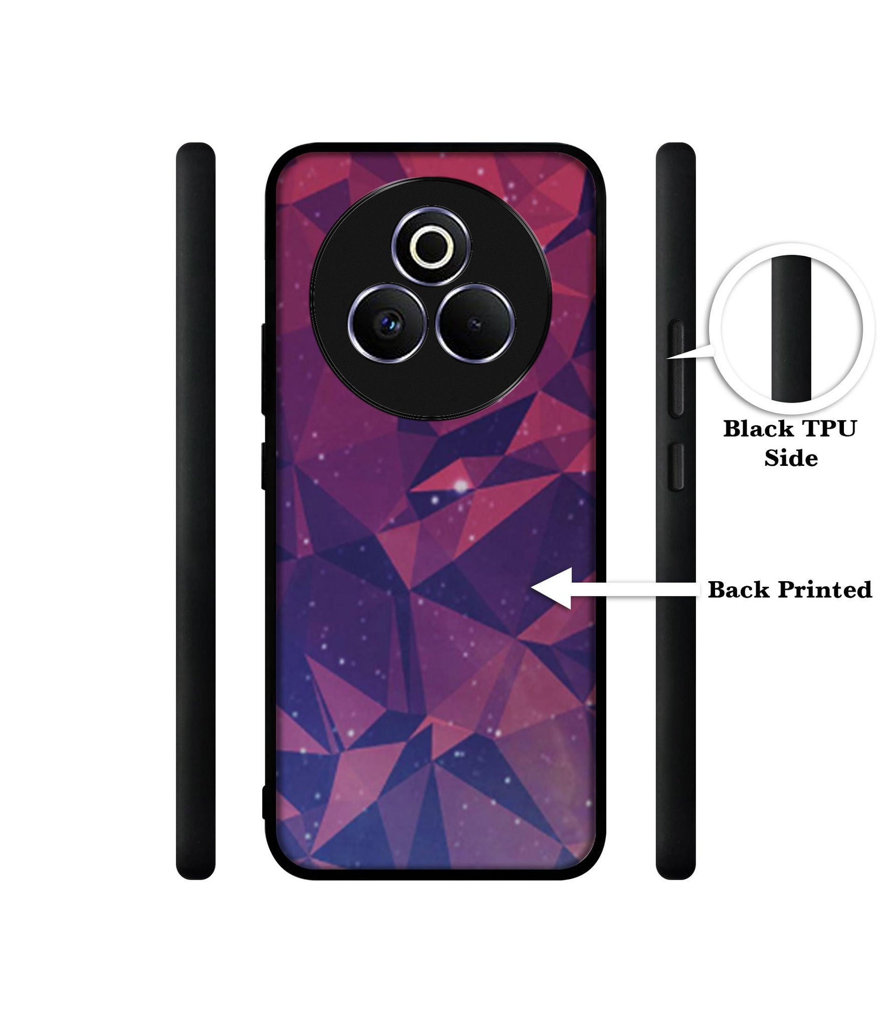 Bad Color Shape Designer 2D Printed Back Case Cover for Realme P3 Pro 5G