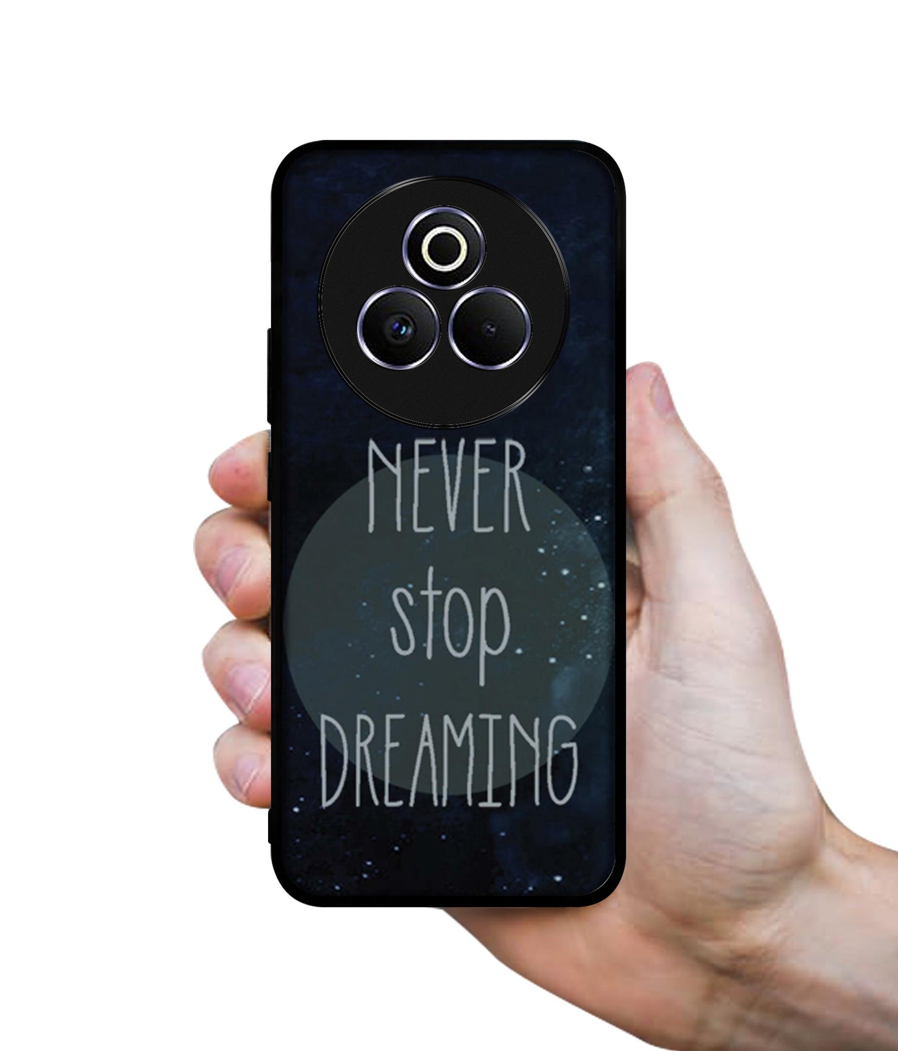 Never Stop Dreaming Designer 2D Printed Back Case Cover for Realme P3 Pro 5G