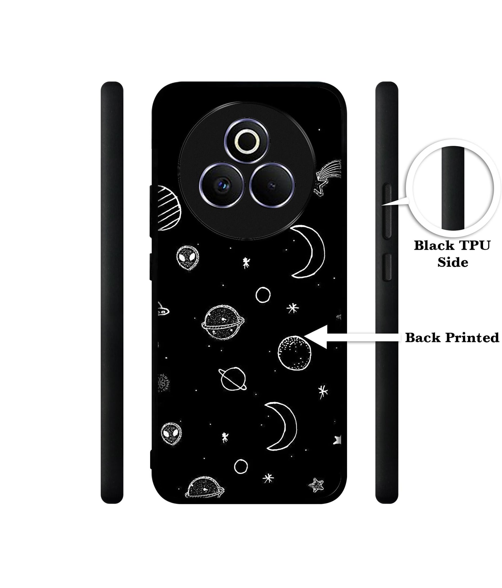 Space Stars Universe Designer 2D Printed Back Case Cover for Realme P3 Pro 5G
