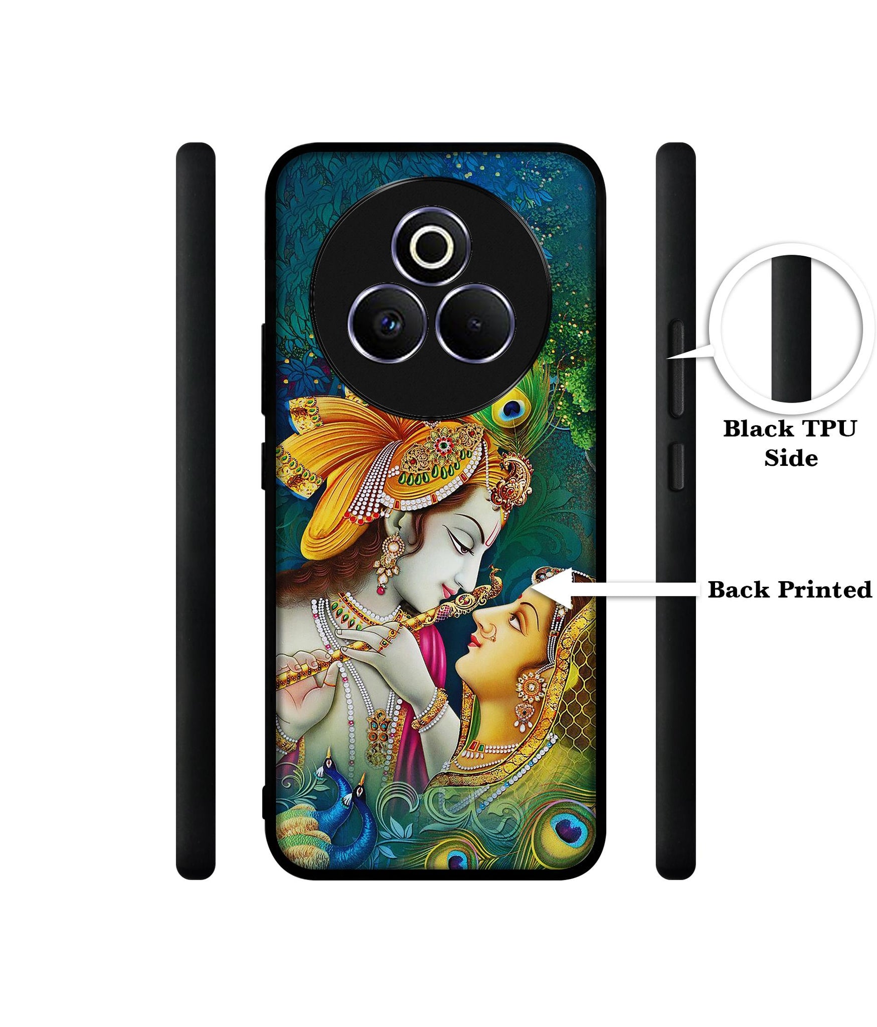 Radha Kishan Love Designer 2D Printed Back Case Cover for Realme P3 Pro 5G