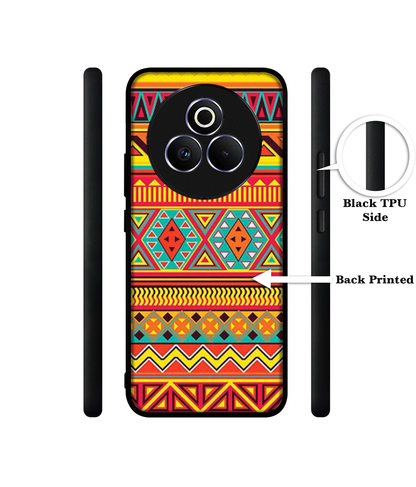 Artistic Rangoli Designer 2D Printed Back Case Cover for Realme P3 Pro 5G