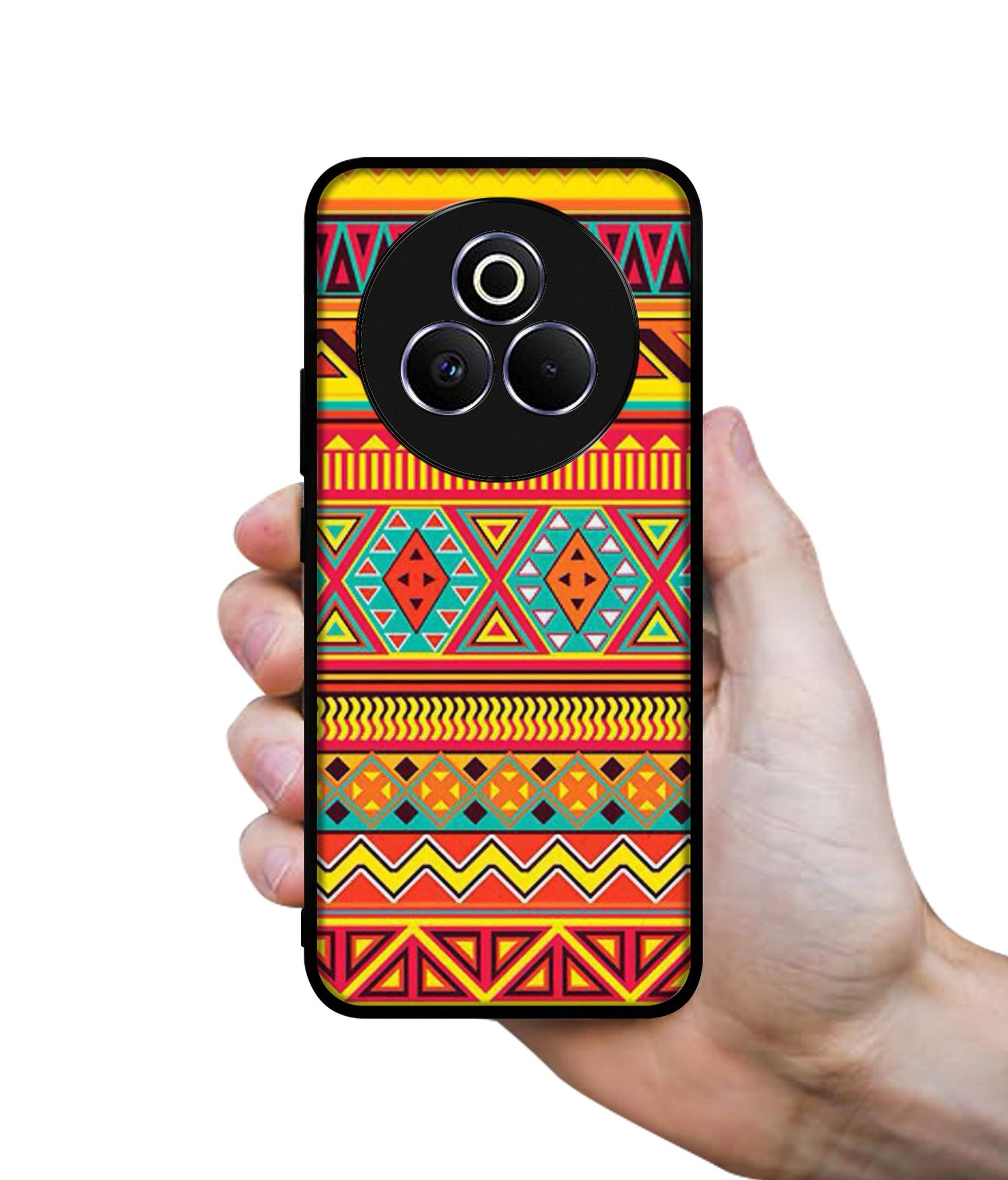 Artistic Rangoli Designer 2D Printed Back Case Cover for Realme P3 Pro 5G