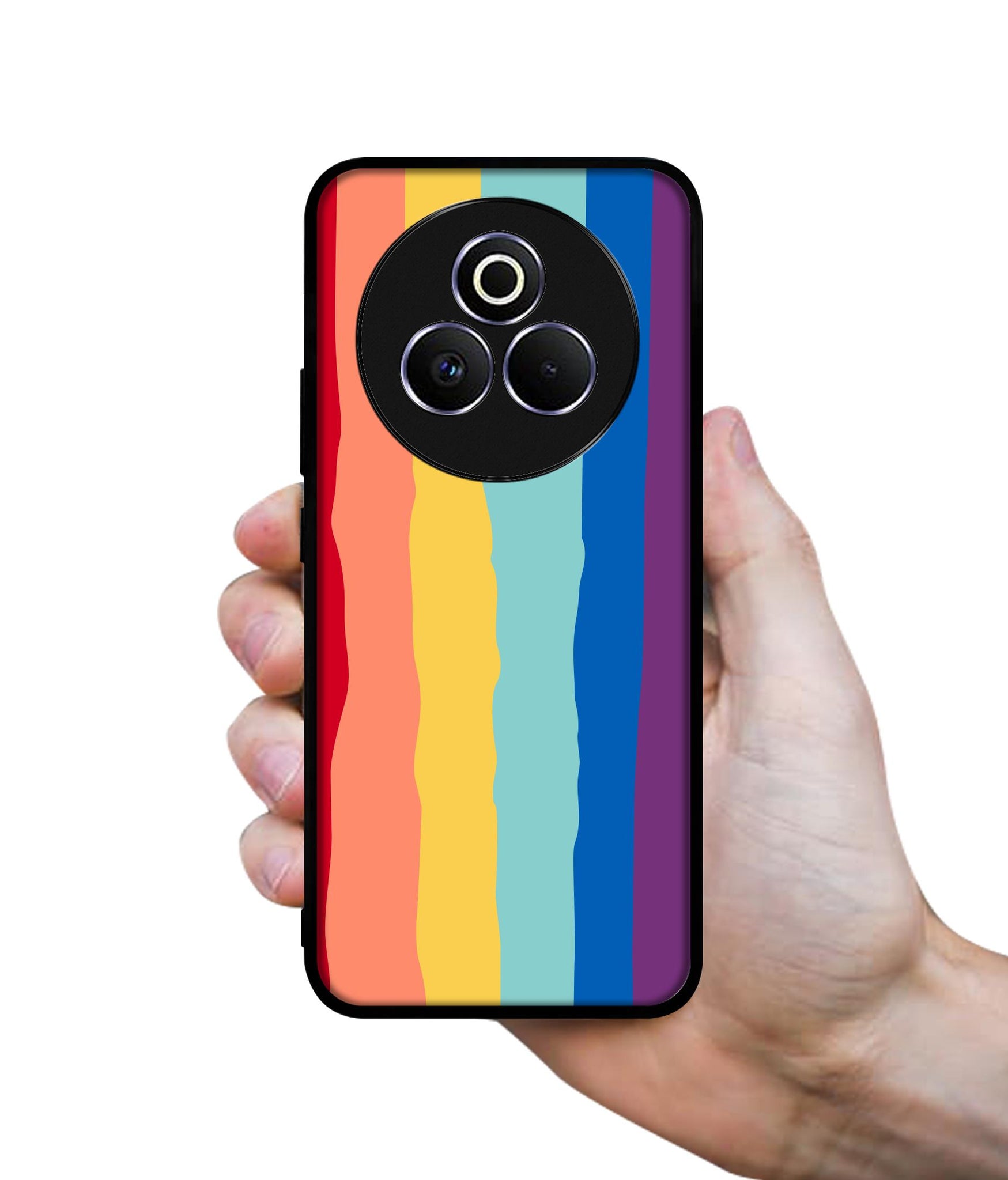Rainbow Designer 2D Printed Back Case Cover for Realme P3 Pro 5G