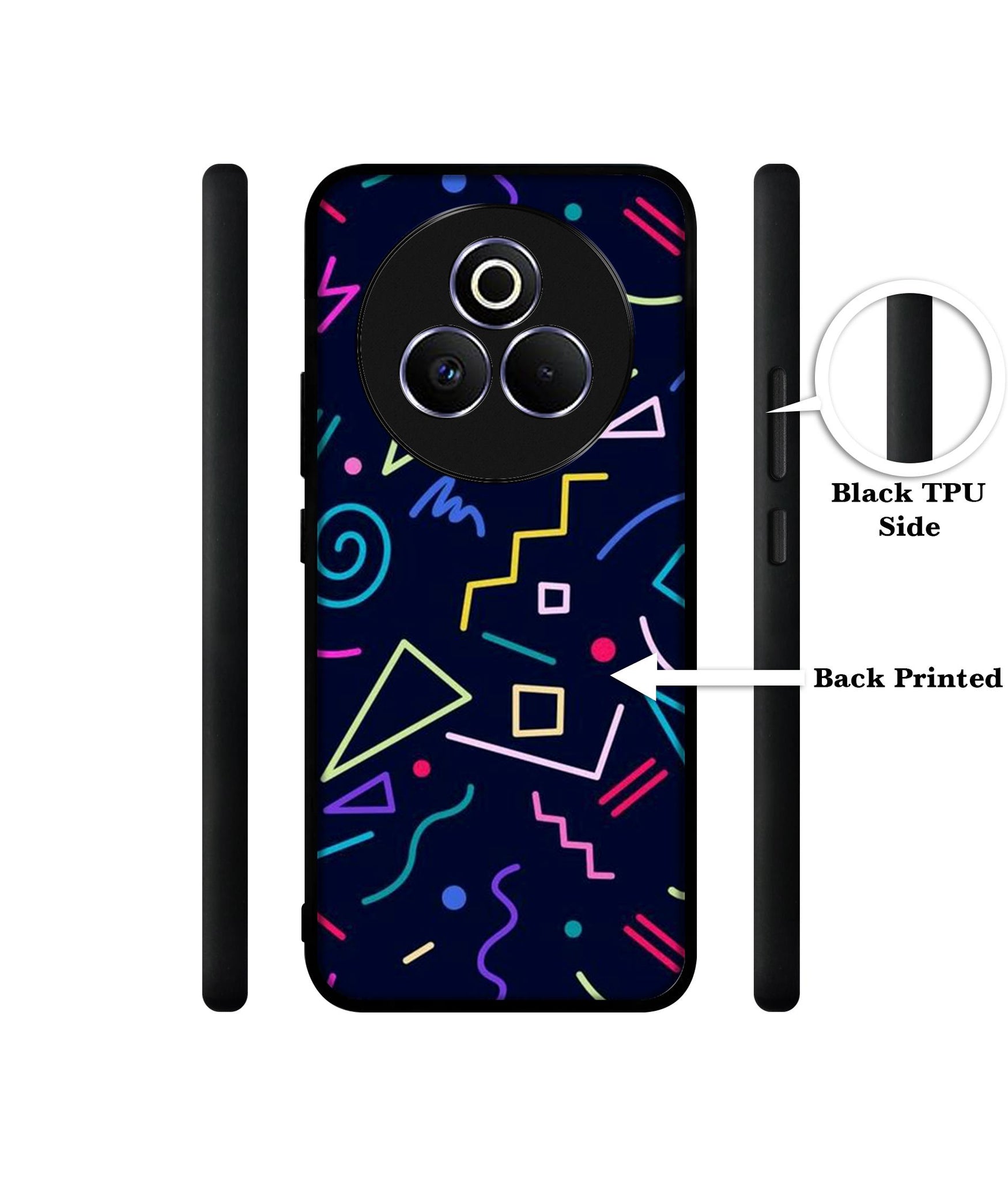 Retro Abstract Designer 2D Printed Back Case Cover for Realme P3 Pro 5G