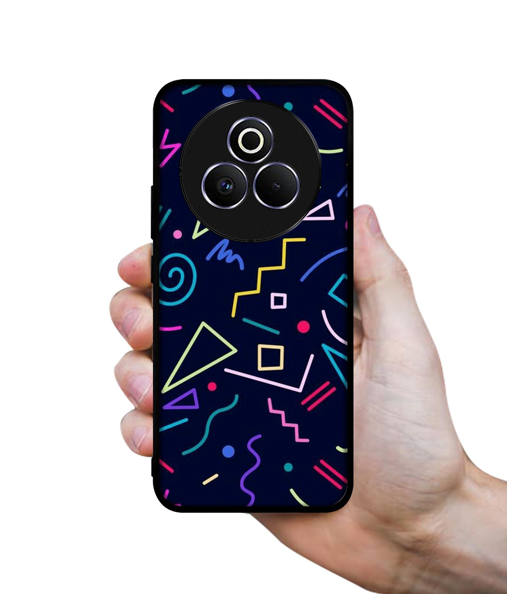 Retro Abstract Designer 2D Printed Back Case Cover for Realme P3 Pro 5G
