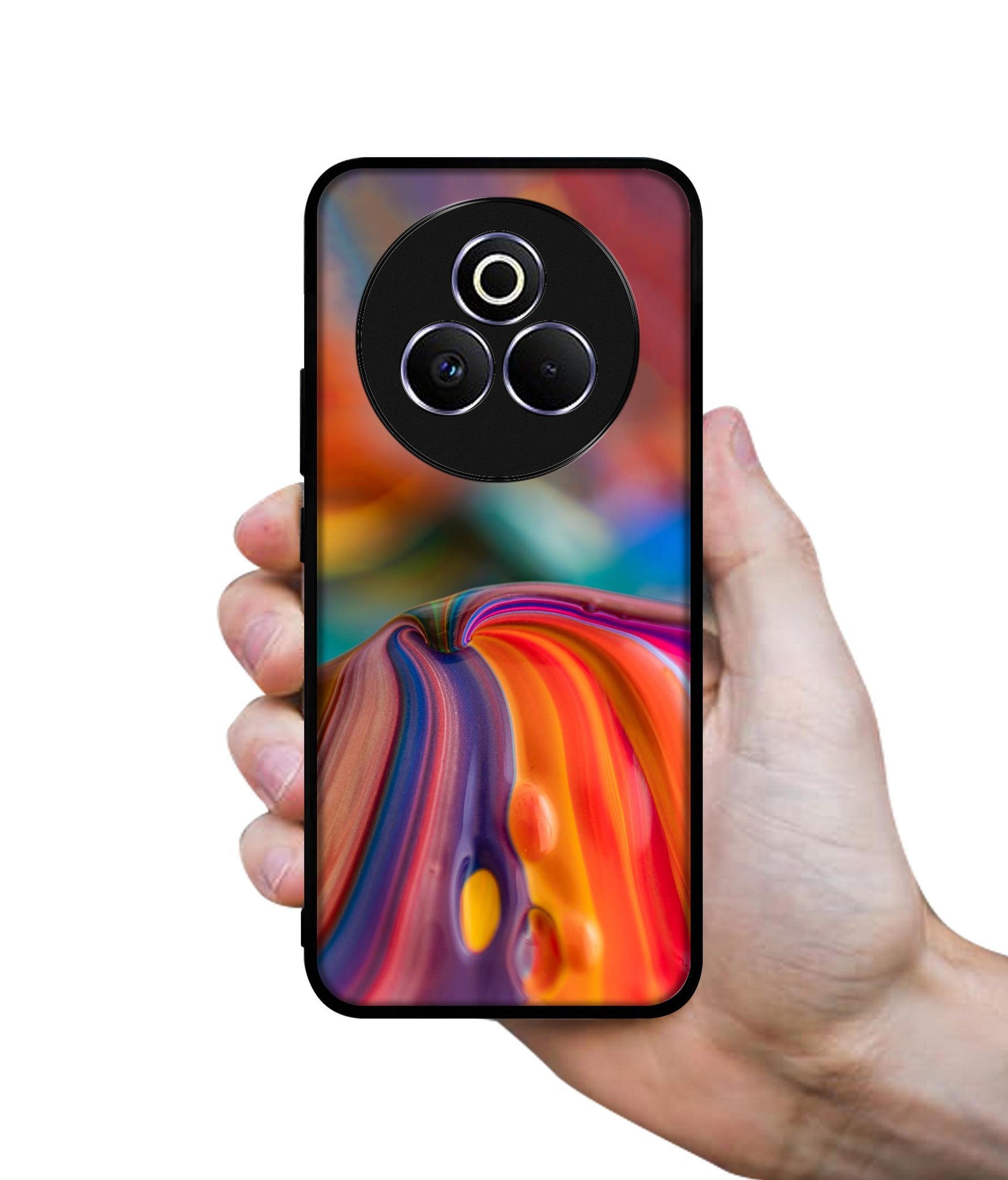 Rainbow Colors Designer 2D Printed Back Case Cover for Realme P3 Pro 5G