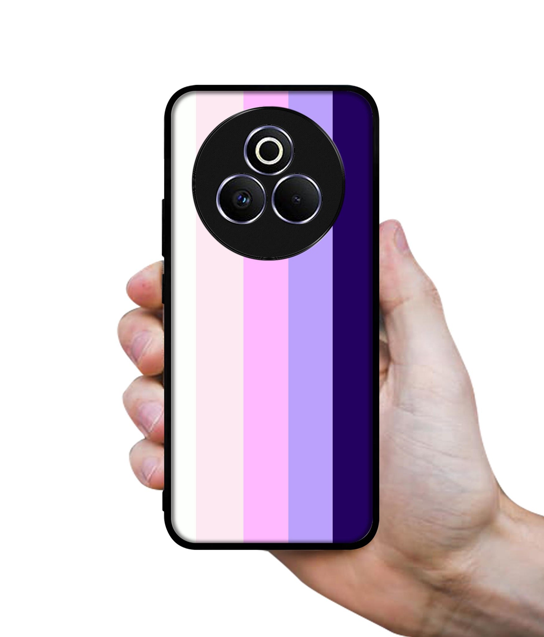 Pink and Purple Lines Designer 2D Printed Back Case Cover for Realme P3 Pro 5G
