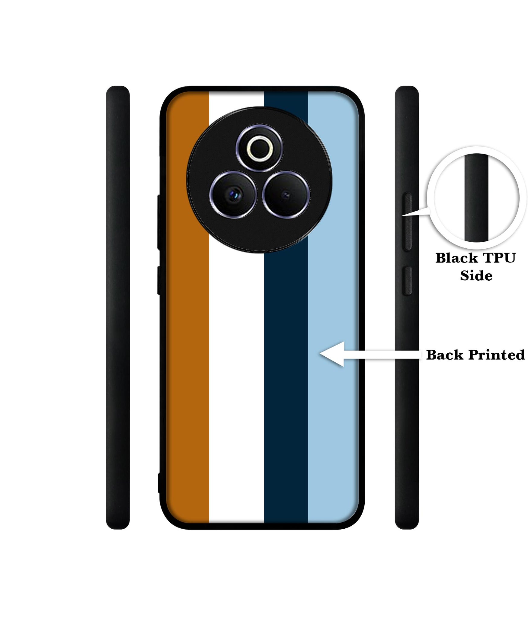 Color Stripes Designer 2D Printed Back Case Cover for Realme P3 Pro 5G