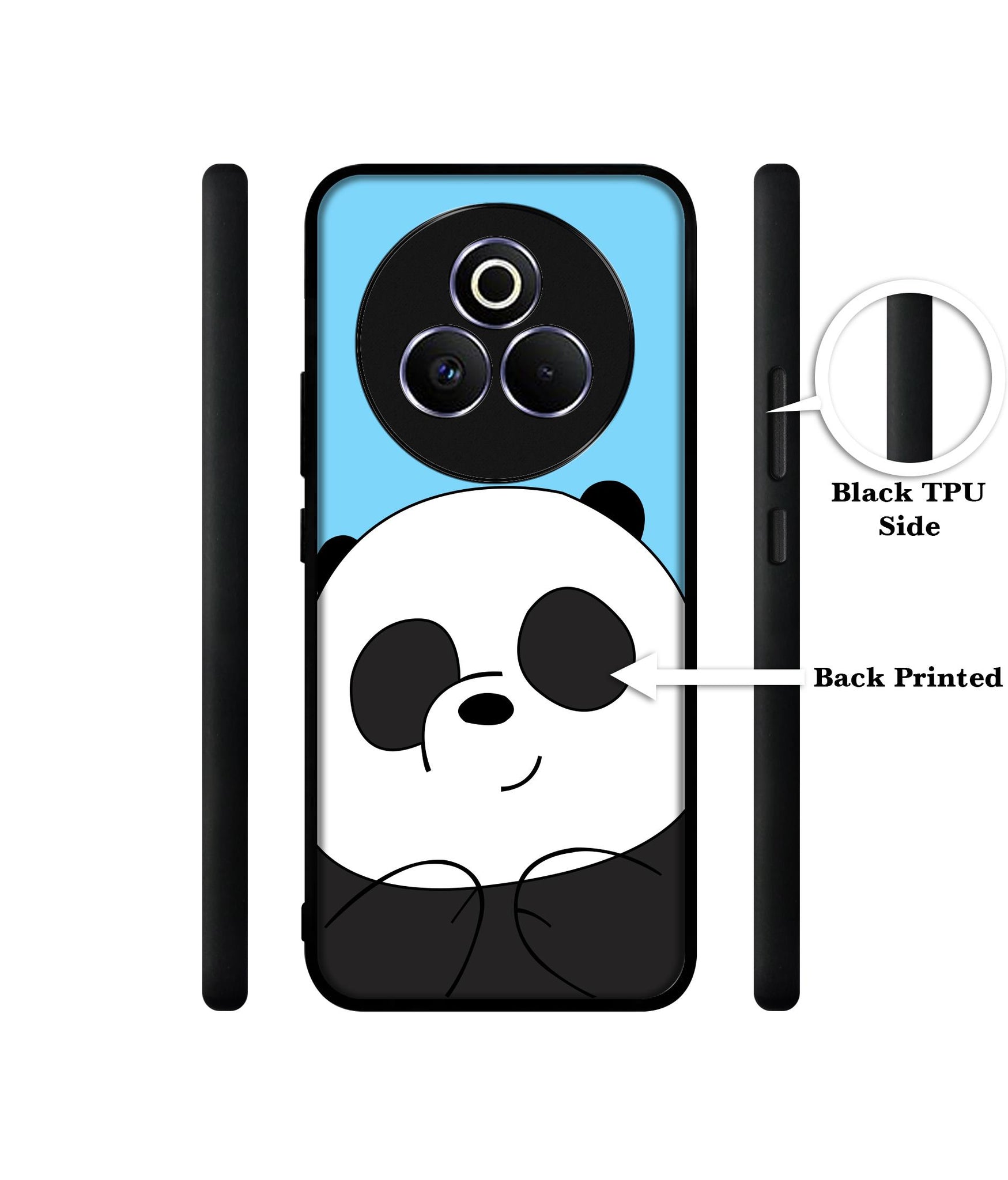Cute Panda Designer 2D Printed Back Case Cover for Realme P3 Pro 5G