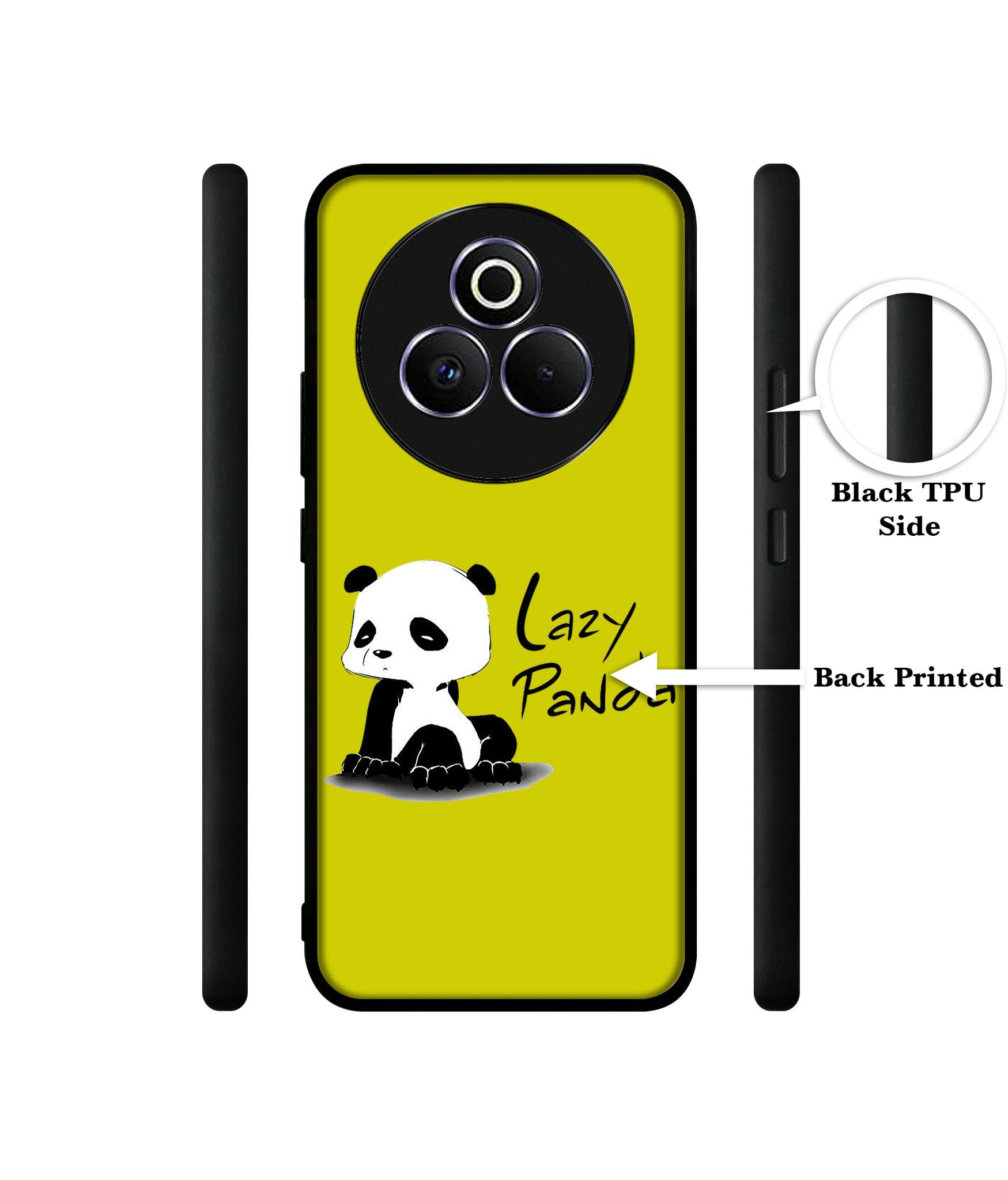 Lazy Panda Designer 2D Printed Back Case Cover for Realme P3 Pro 5G