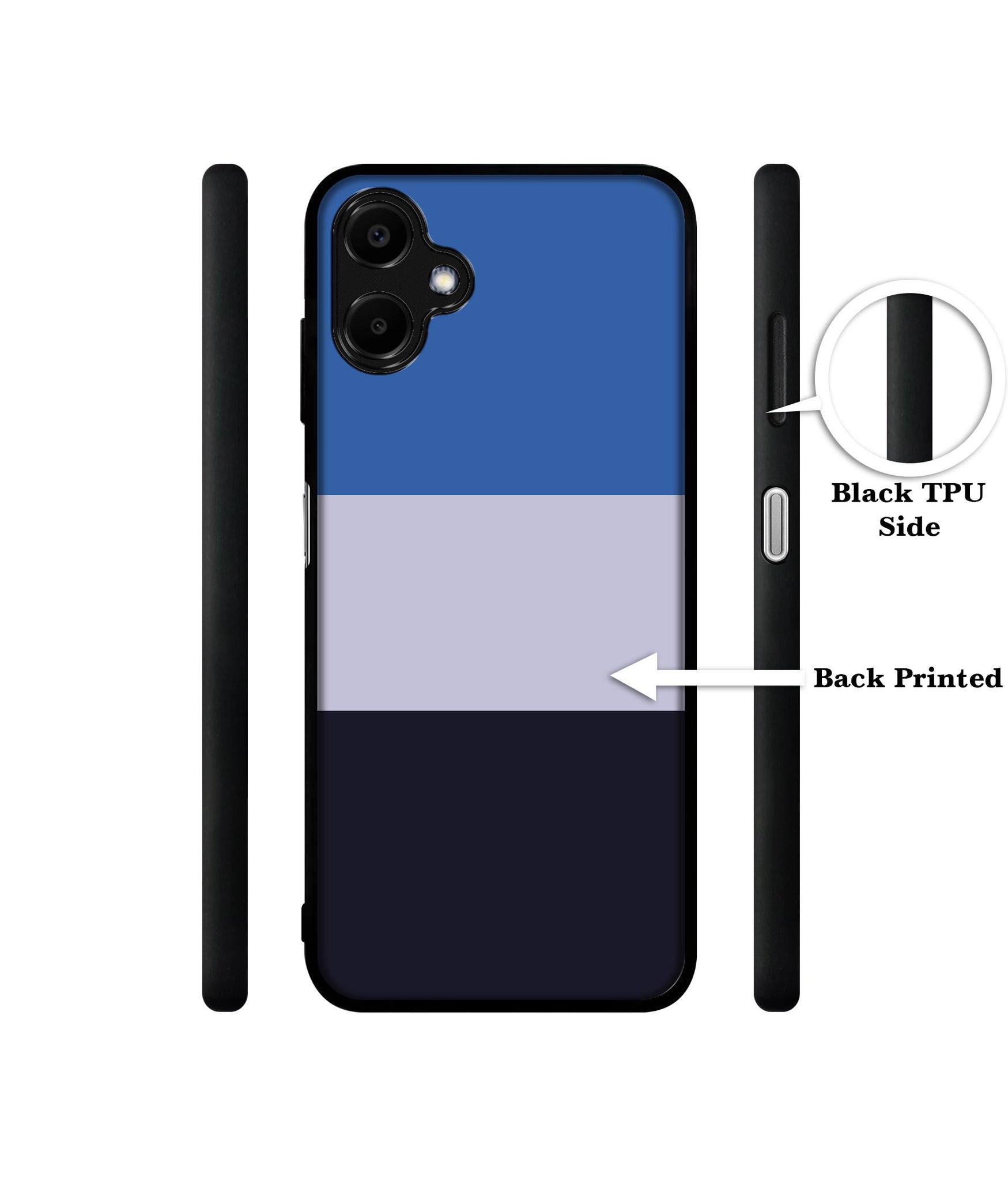 Three Color Stripes Designer 2D Printed Back Case Cover for Samsung Galaxy A06 4G / A06 5G