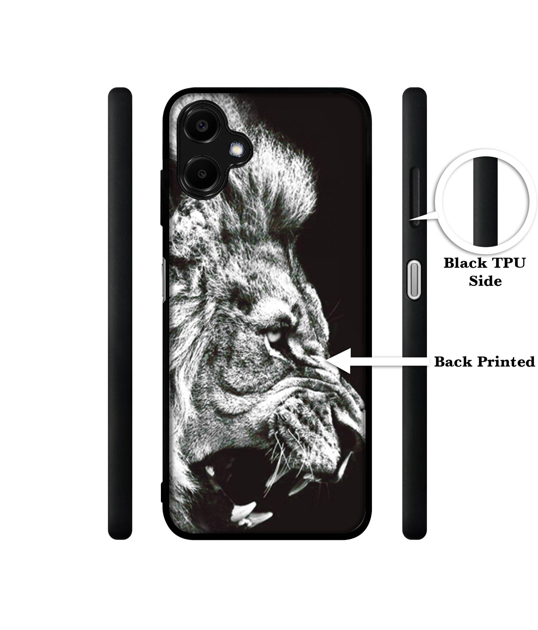 Angry Lion Designer 2D Printed Back Case Cover for Samsung Galaxy F06 5G / M06 5G