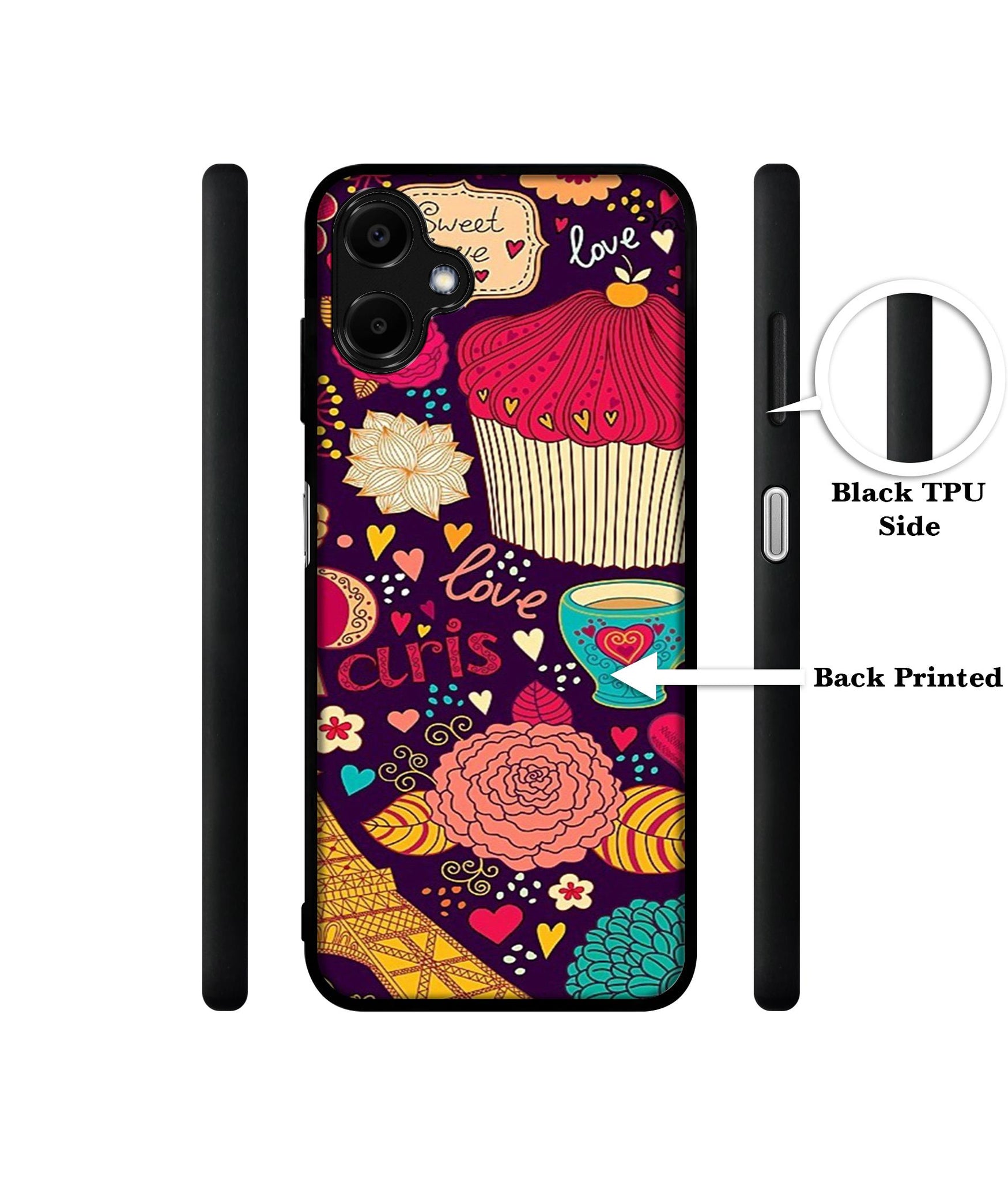 Paris Flower Love Designer 2D Printed Back Case Cover for Samsung Galaxy F06 5G / M06 5G