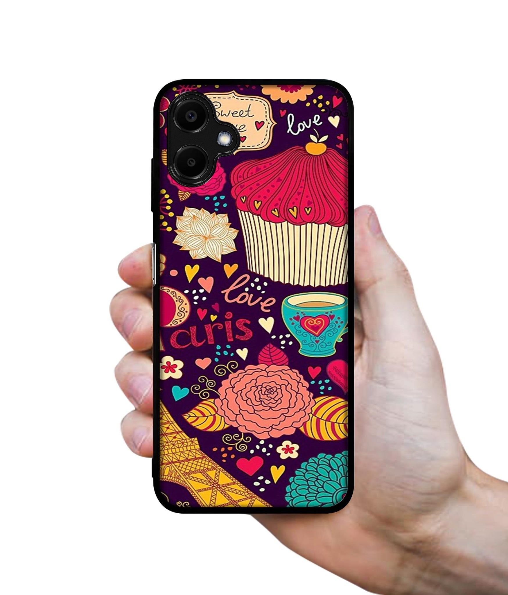 Paris Flower Love Designer 2D Printed Back Case Cover for Samsung Galaxy F06 5G / M06 5G