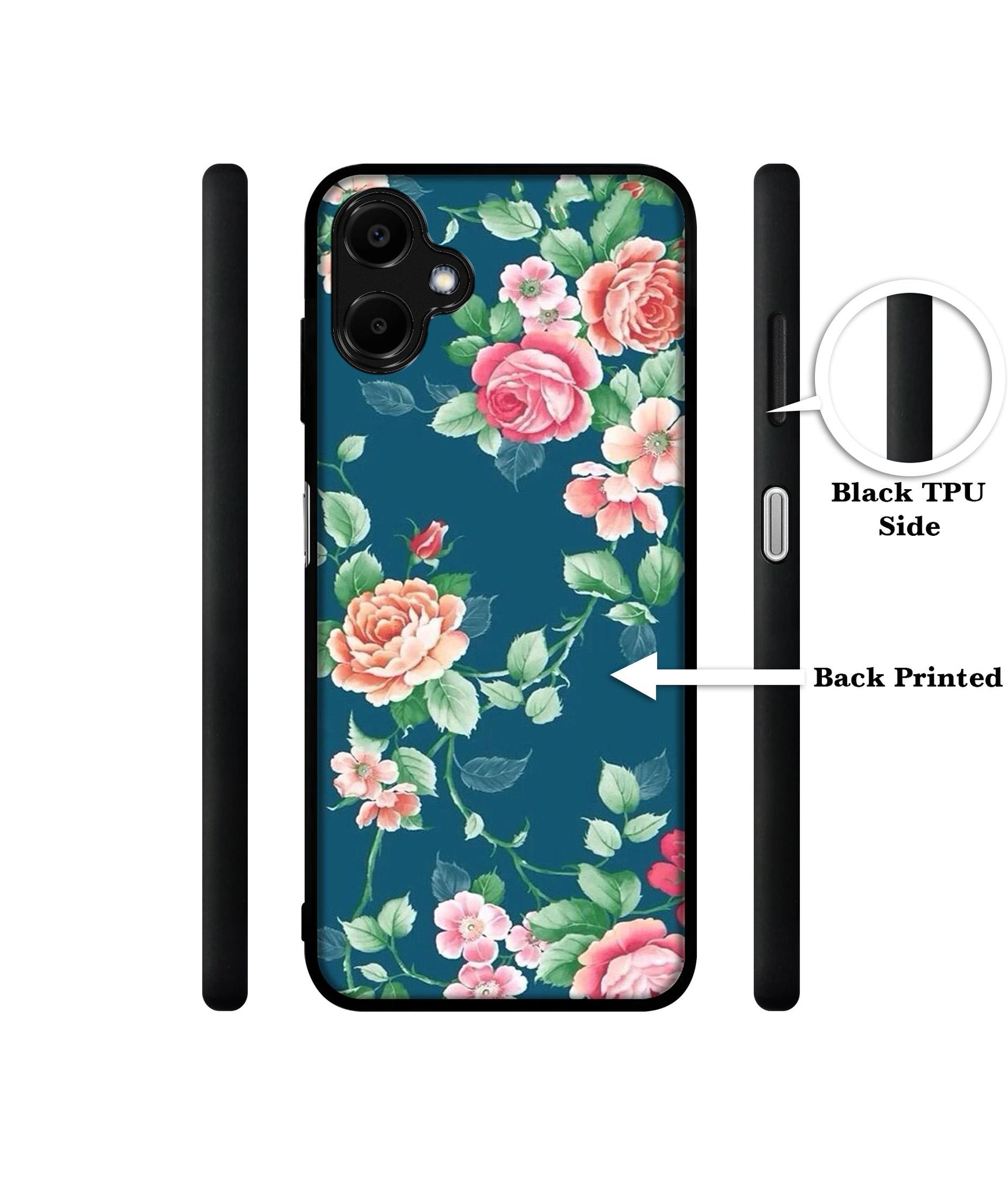 Vintage Floral Designer 2D Printed Back Case Cover for Samsung Galaxy F06 5G / M06 5G