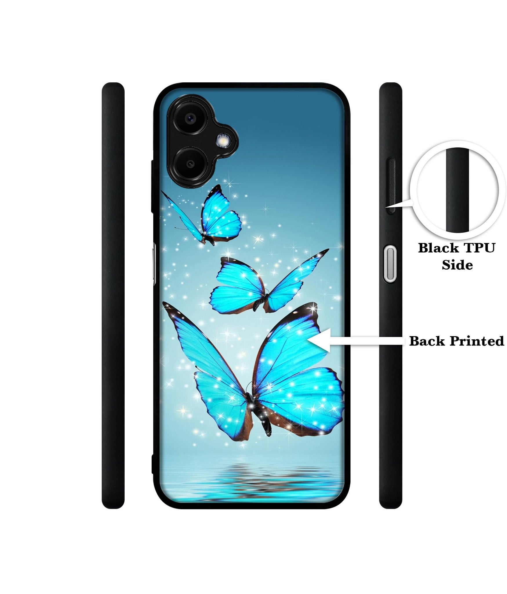 Flying Butterflies Designer 2D Printed Back Case Cover for Samsung Galaxy F06 5G / M06 5G