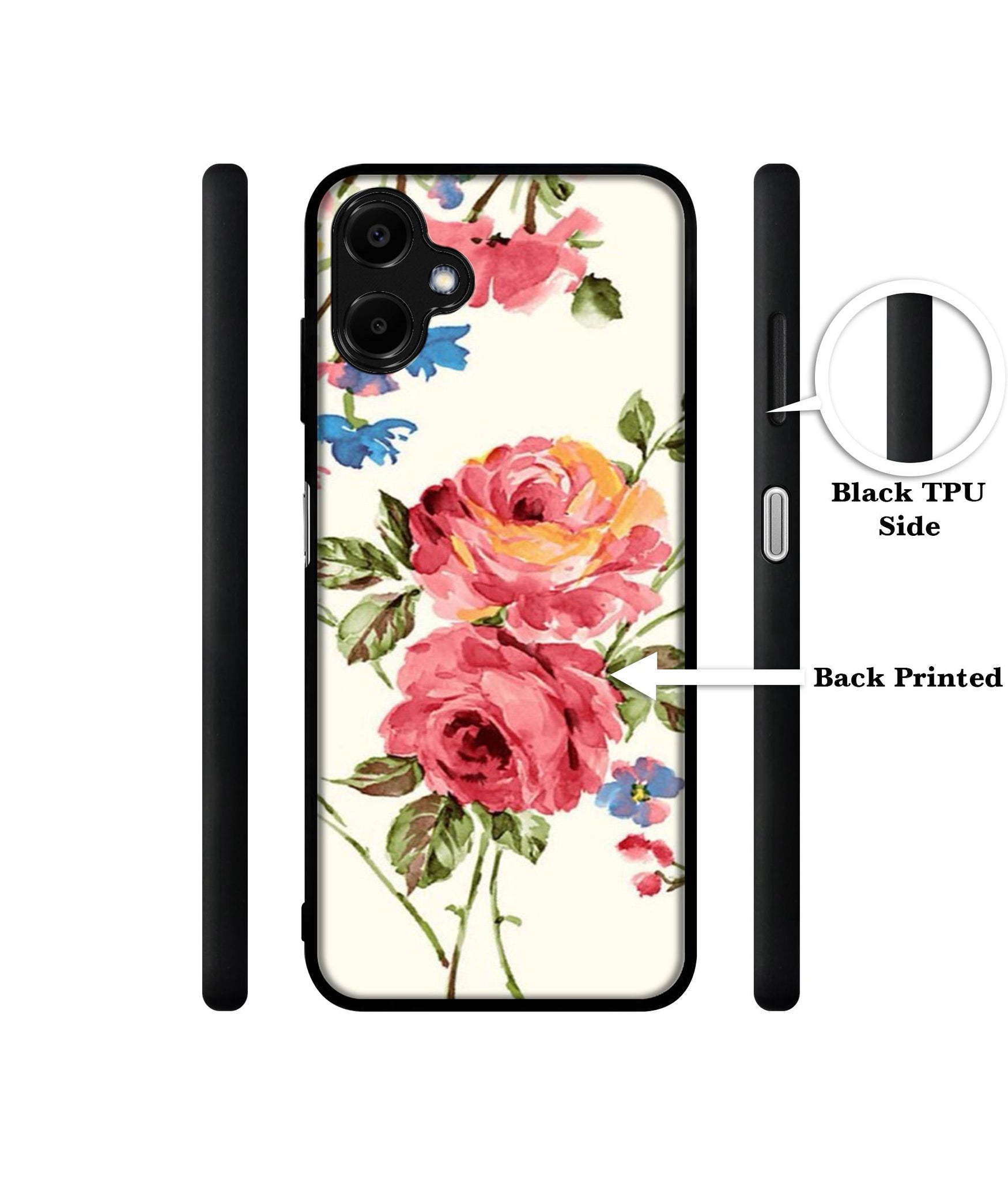 Vintage Painting Flower Designer 2D Printed Back Case Cover for Samsung Galaxy F06 5G / M06 5G