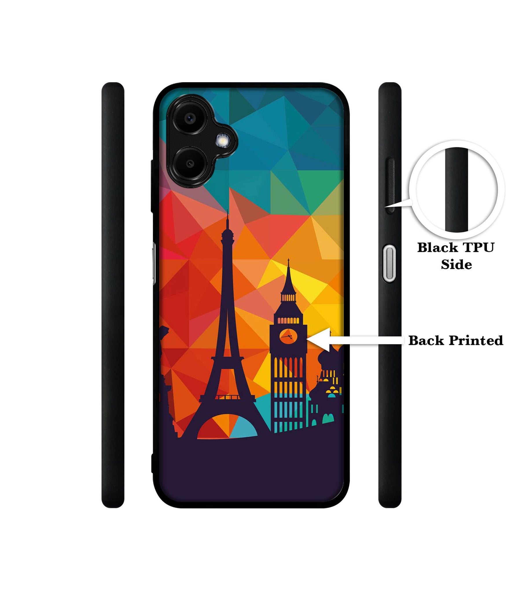 Colored Paris Designer 2D Printed Back Case Cover for Samsung Galaxy F06 5G / M06 5G