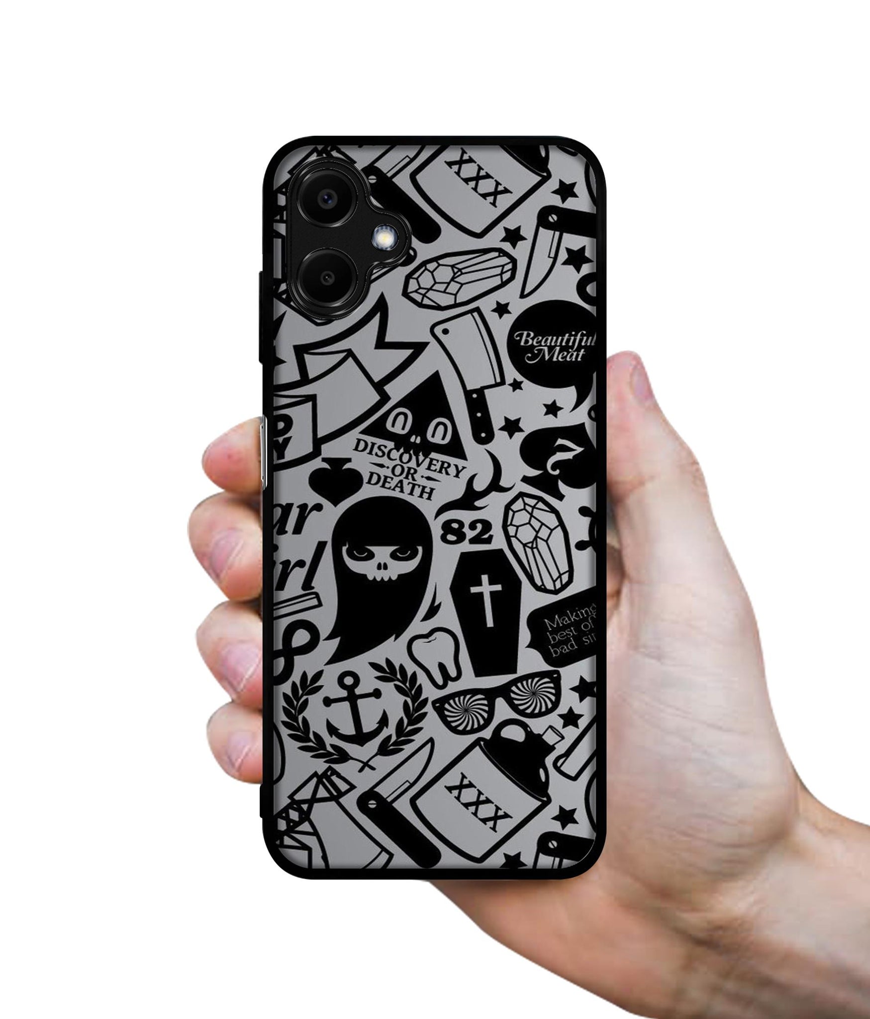 Discover Or Death Designer 2D Printed Back Case Cover for Samsung Galaxy F06 5G / M06 5G