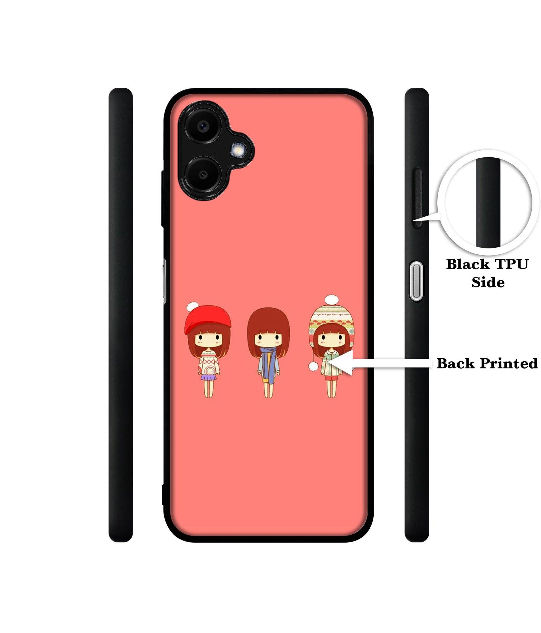 Cute Girls Designer 2D Printed Back Case Cover for Samsung Galaxy F06 5G / M06 5G