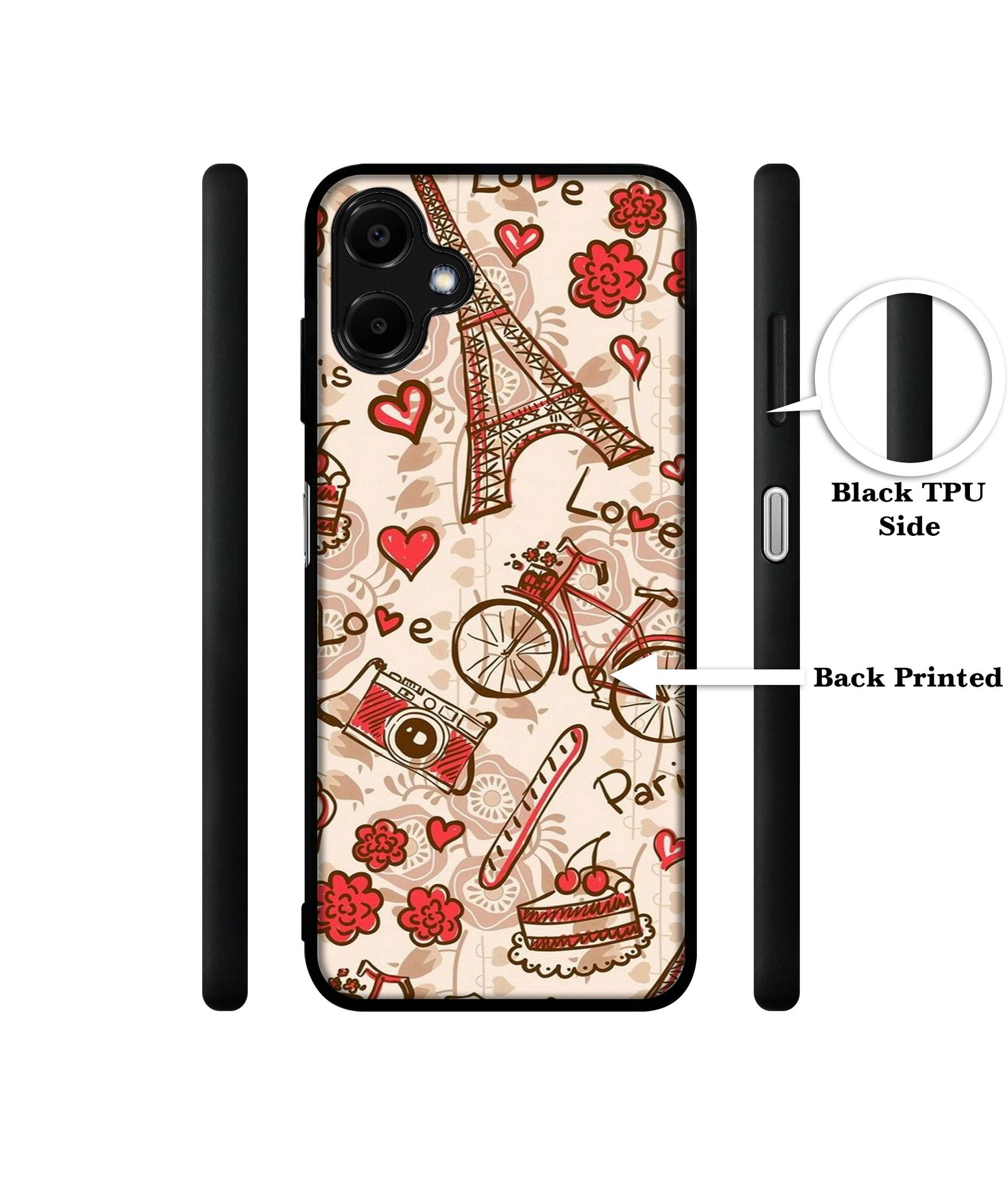 Vintage Paris Designer 2D Printed Back Case Cover for Samsung Galaxy F06 5G / M06 5G